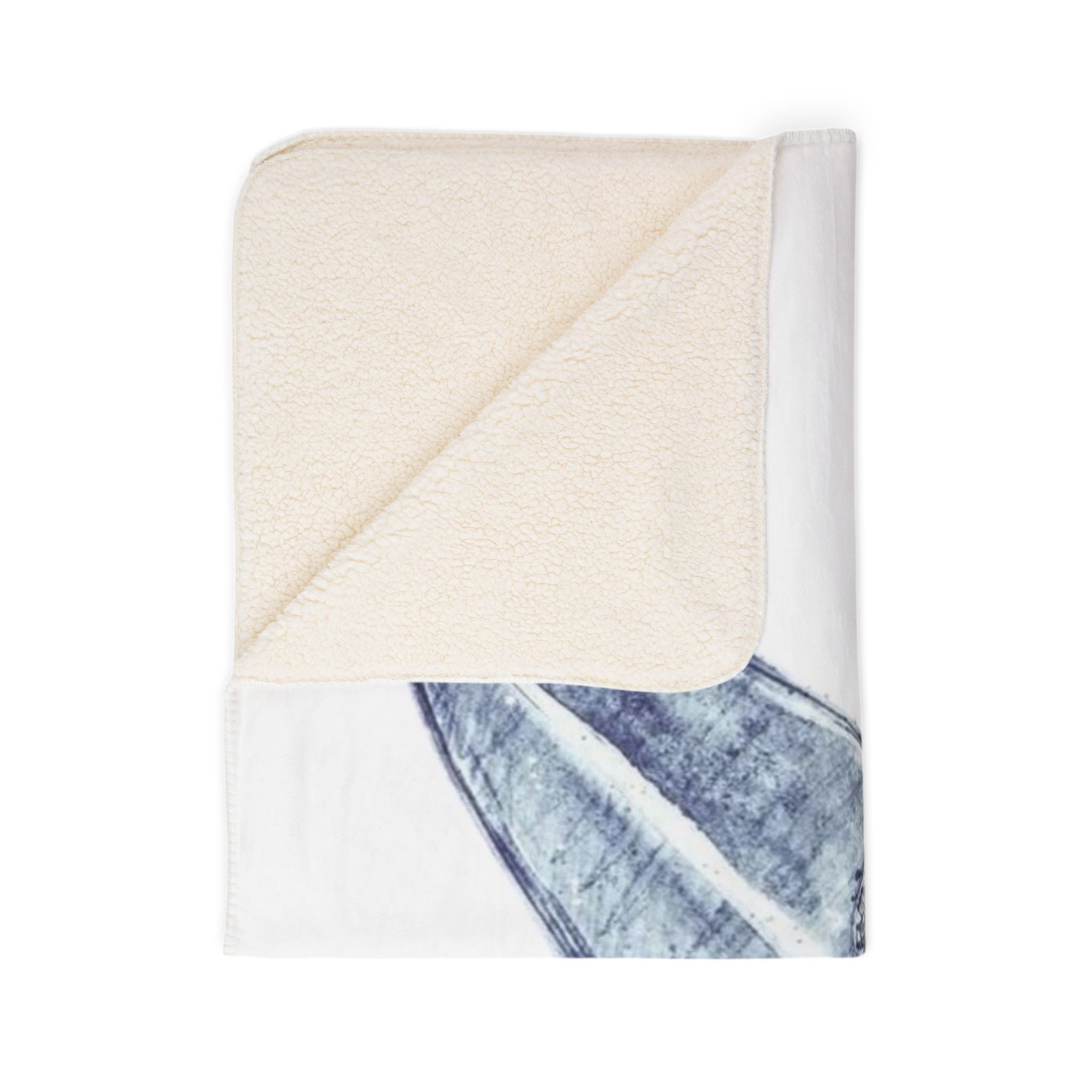 Coastal Cecilia Surf Fleece Sherpa Blanket — Coastal Surfboard Design