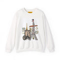 Paris Icons Crewneck Sweatshirt — Eiffel Tower Collage Travel Graphic