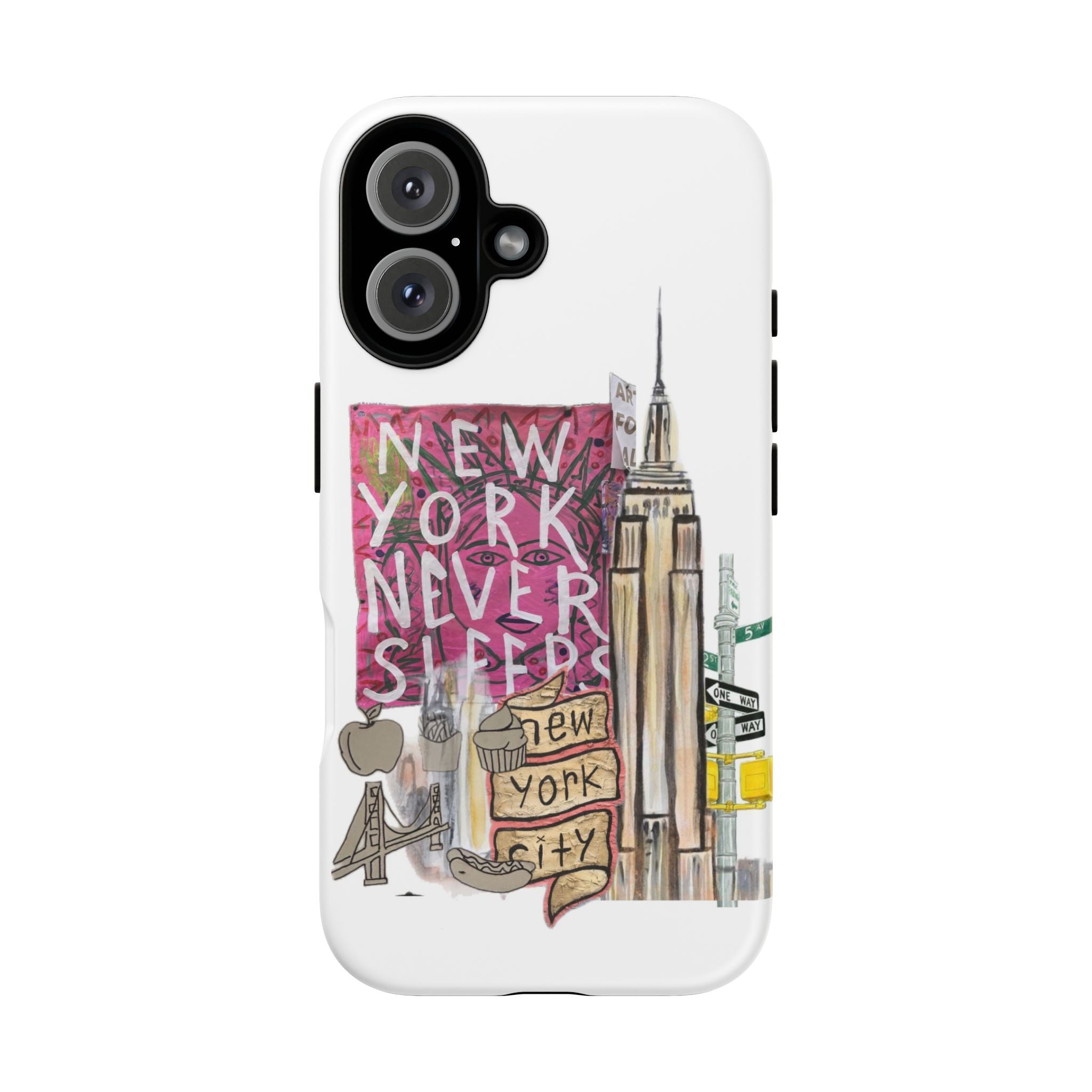 New York Never Sleeps Phone Case — NYC Skyline Protective Case