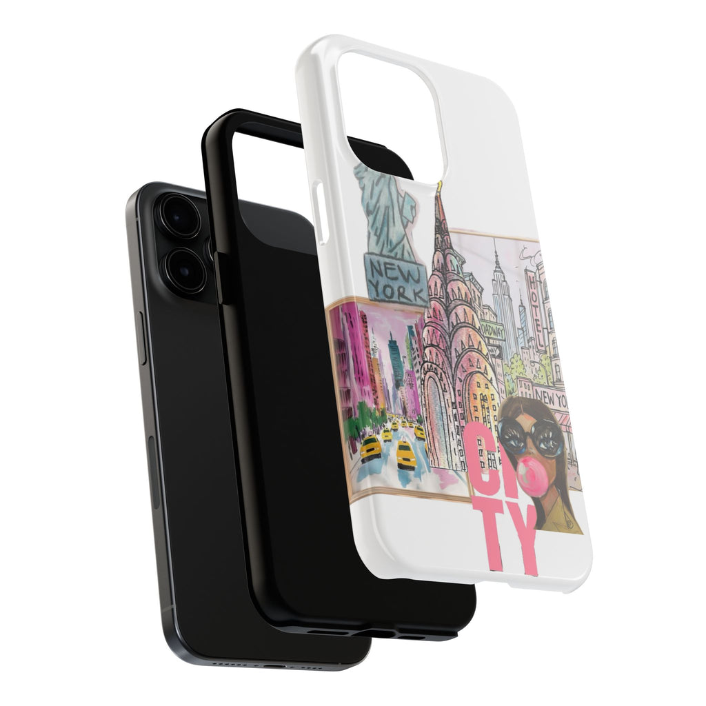 NYC Cityscape Tough Phone Case — Chic Urban Landmark Design