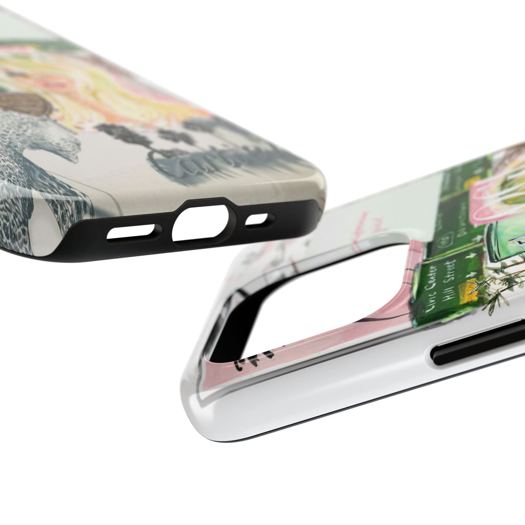 California Girl Illustrated Phone Case — Retro Palm Beach Art