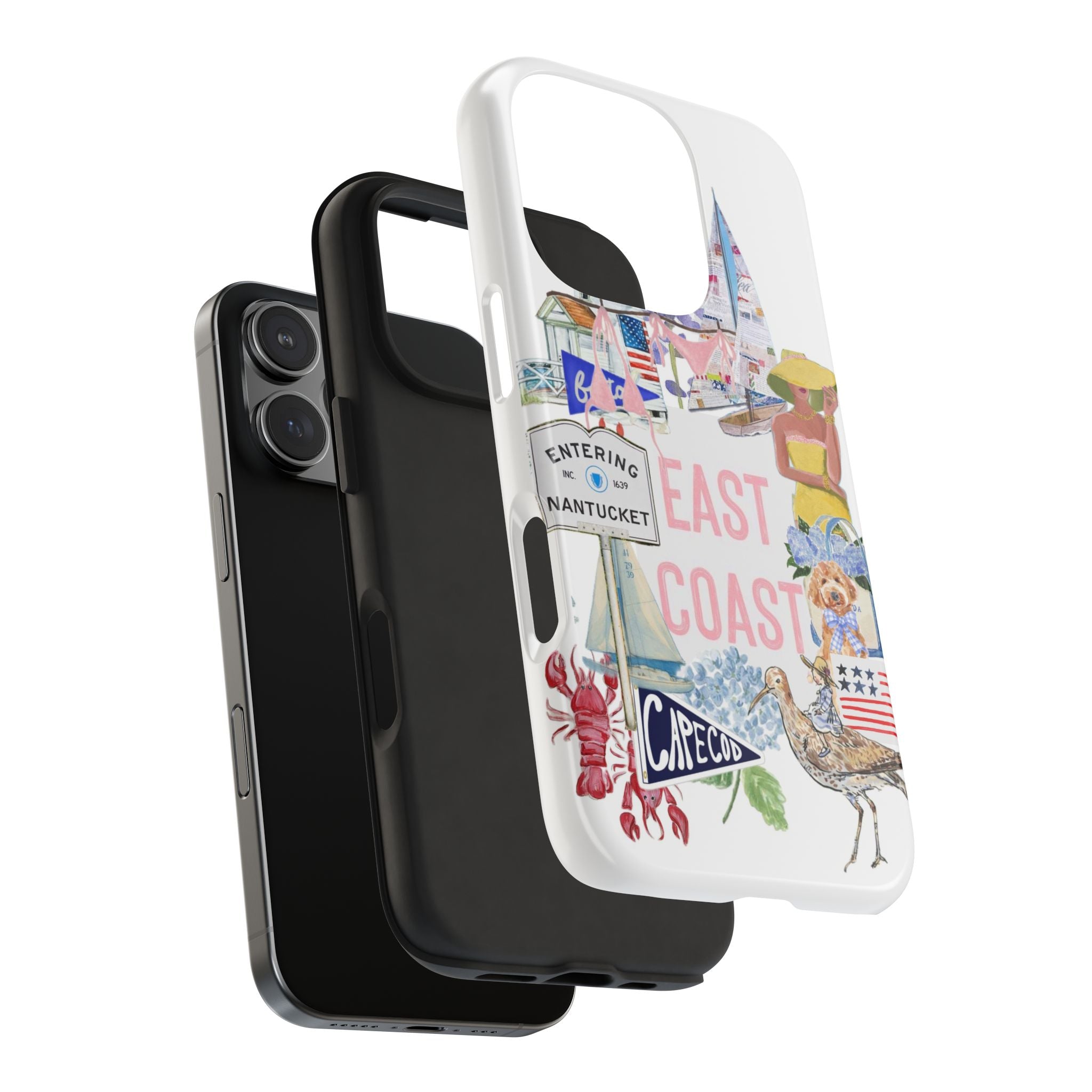 East Coast Collage Tough Phone Case — Cape Cod & Nantucket Beach Vibes