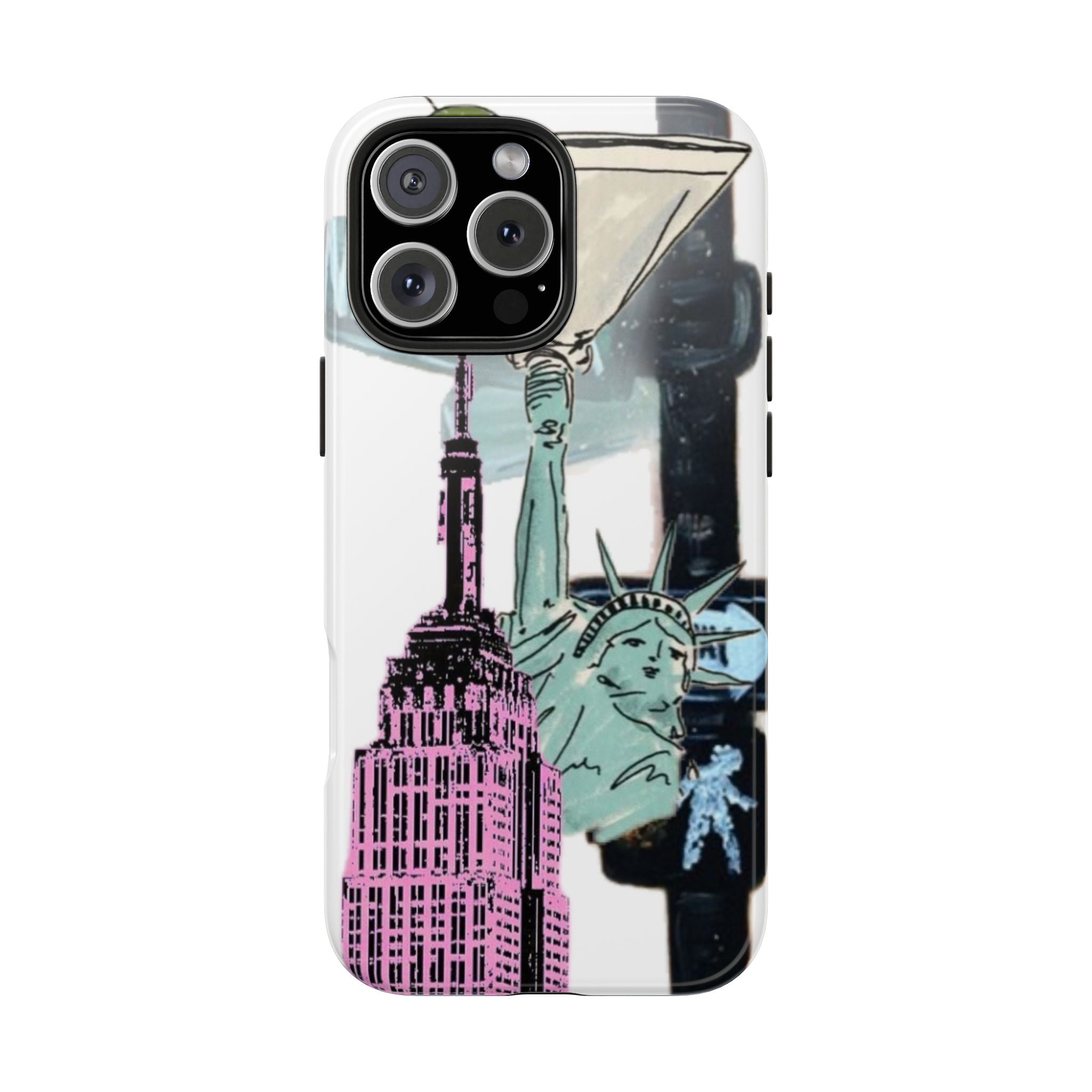 Tough Phone Case — Pop Art New York City Phone Cover (Statue of Liberty & Empire State)