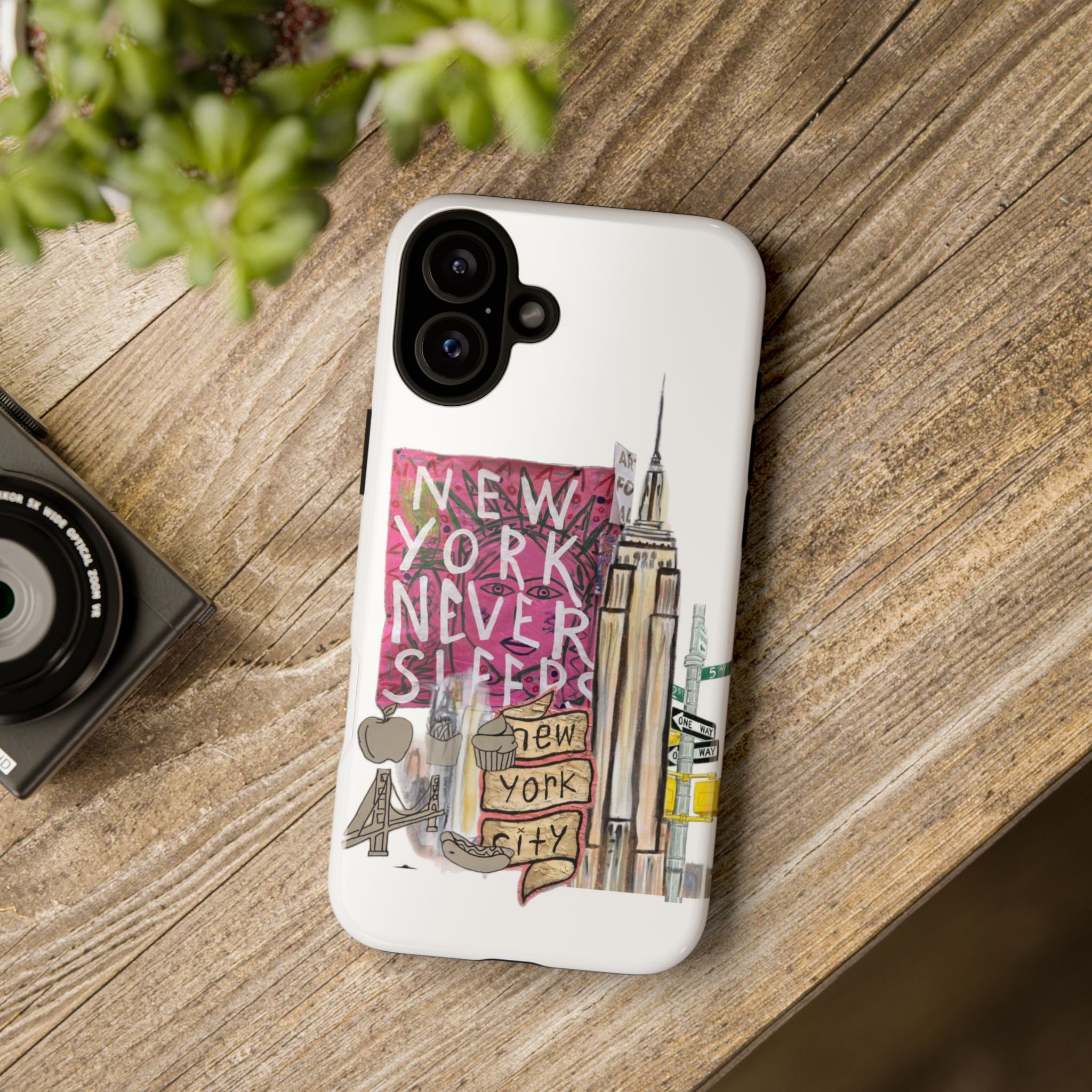 New York Never Sleeps Phone Case — NYC Skyline Protective Case