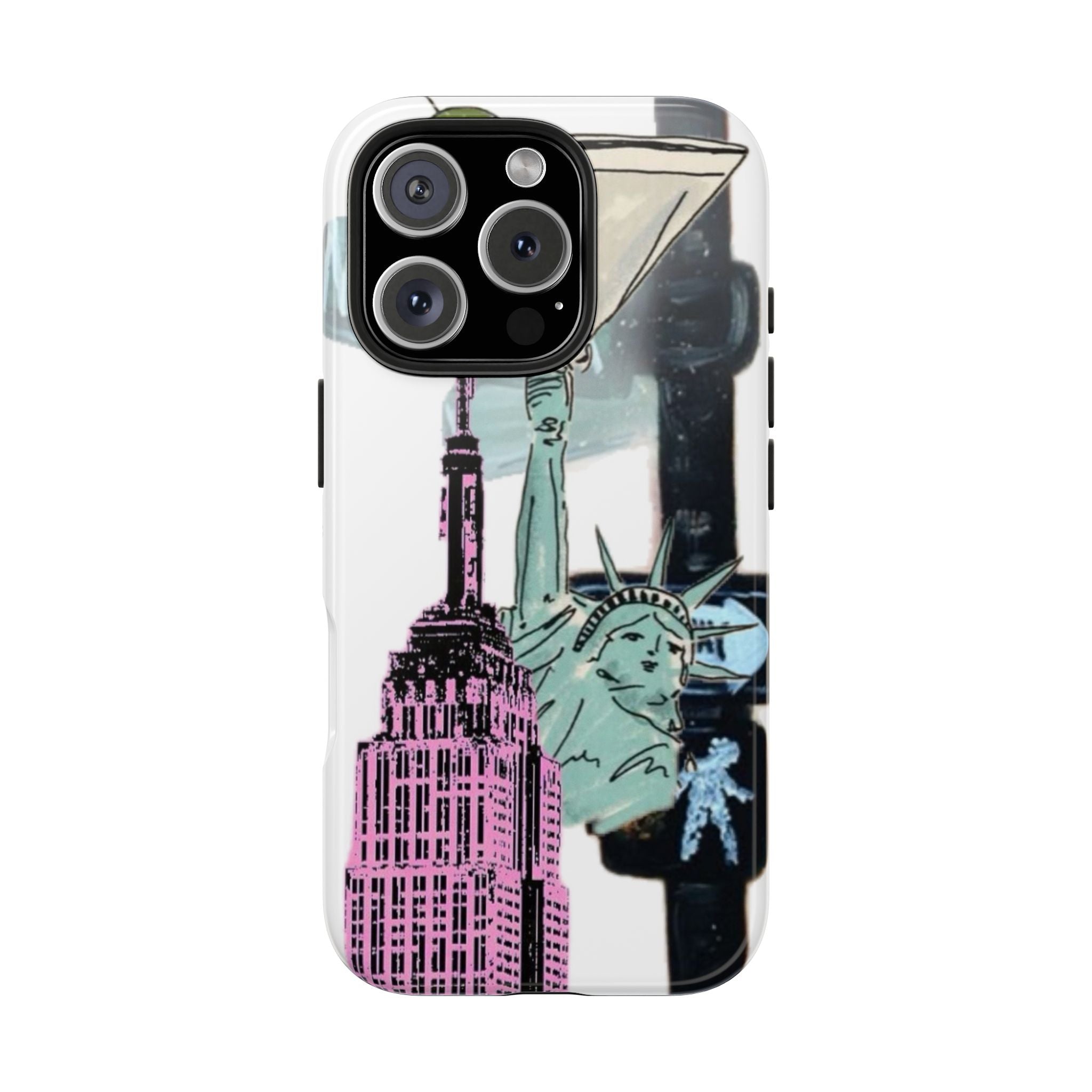 Tough Phone Case — Pop Art New York City Phone Cover (Statue of Liberty & Empire State)
