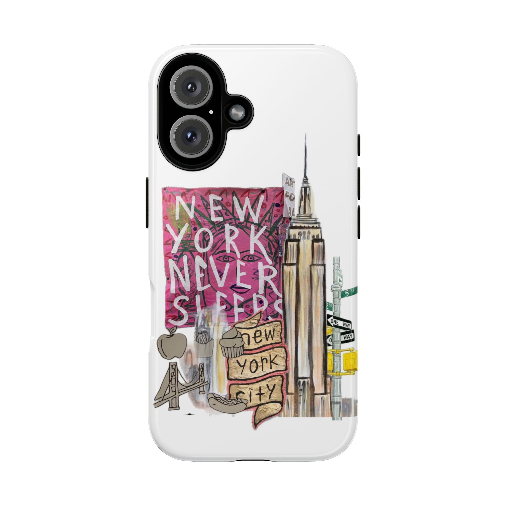 New York Never Sleeps Phone Case — NYC Skyline Protective Case