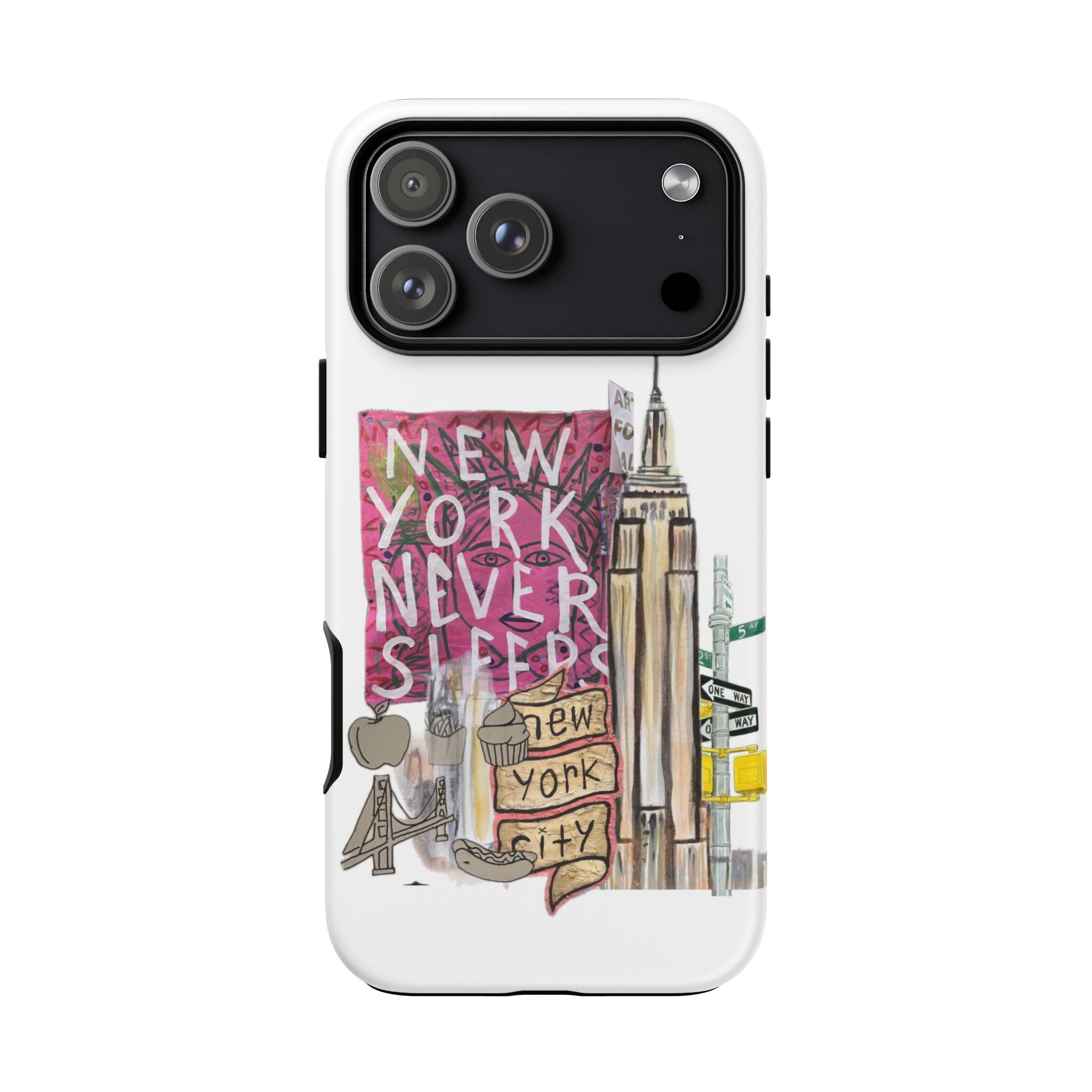 New York Never Sleeps Phone Case — NYC Skyline Protective Case