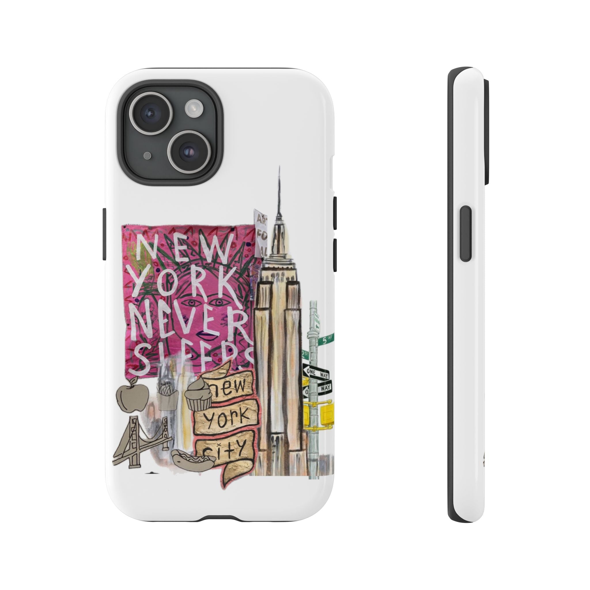 New York Never Sleeps Phone Case — NYC Skyline Protective Case
