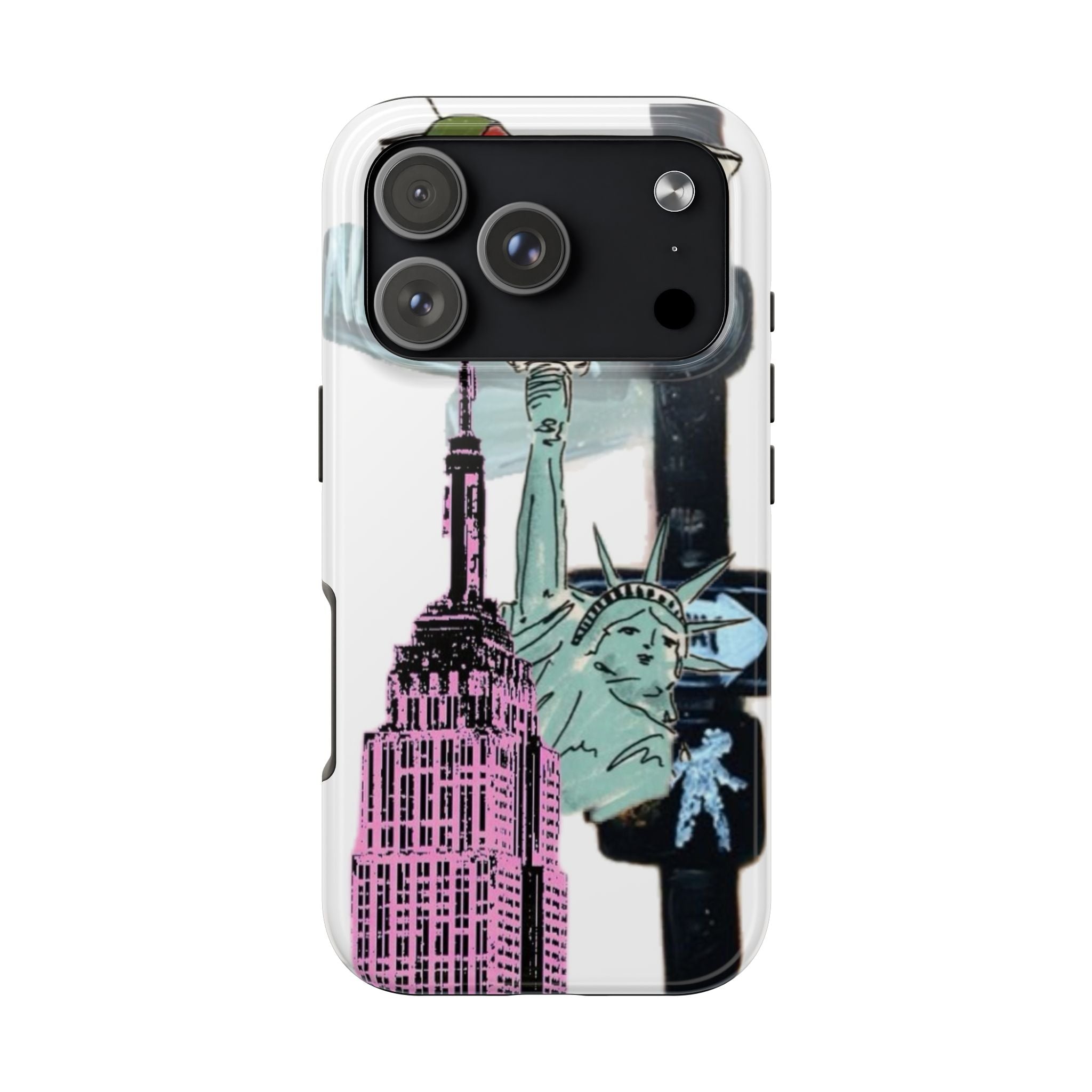 Tough Phone Case — Pop Art New York City Phone Cover (Statue of Liberty & Empire State)