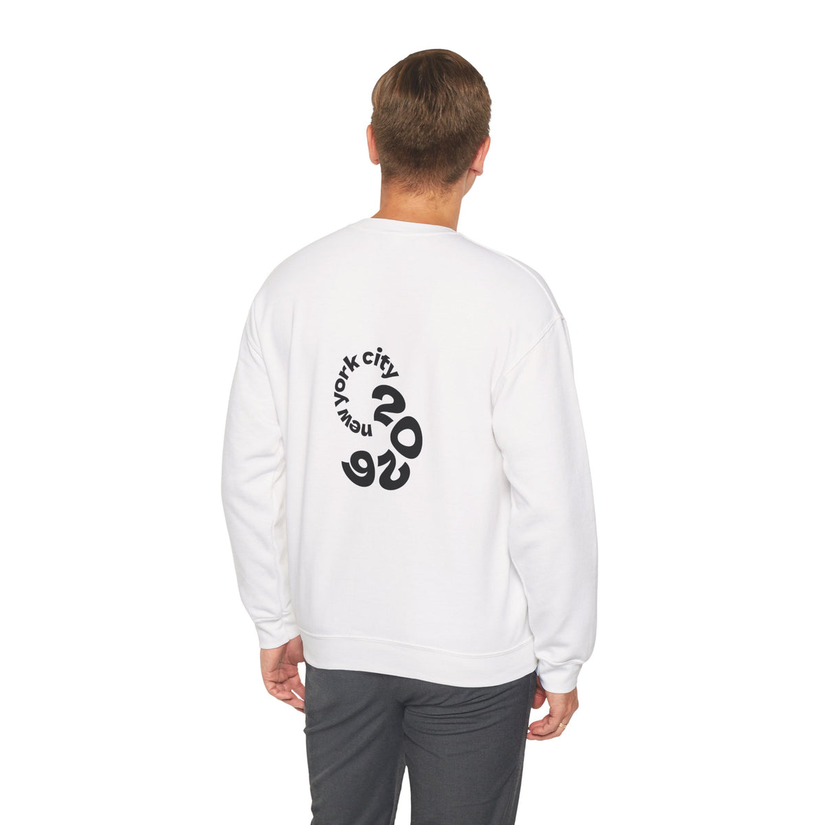 New York City Graphic Crewneck Sweatshirt — Upper East Side Statue of Liberty Design