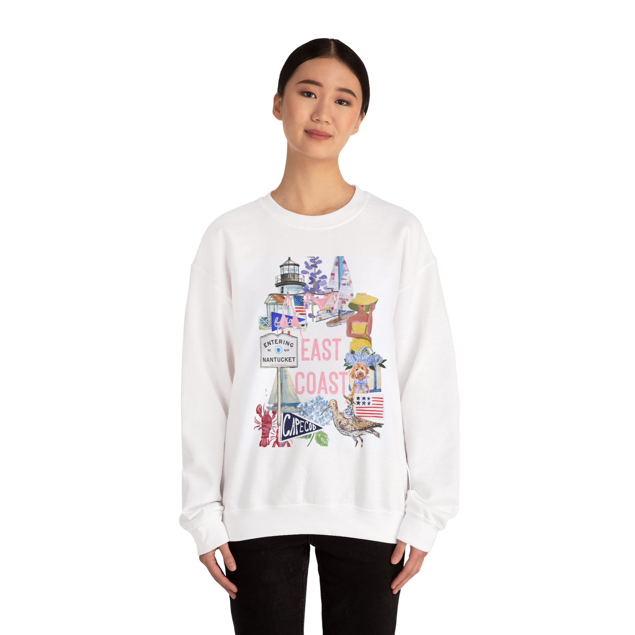 East Coast Unisex Heavy Blend™ Crewneck Sweatshirt