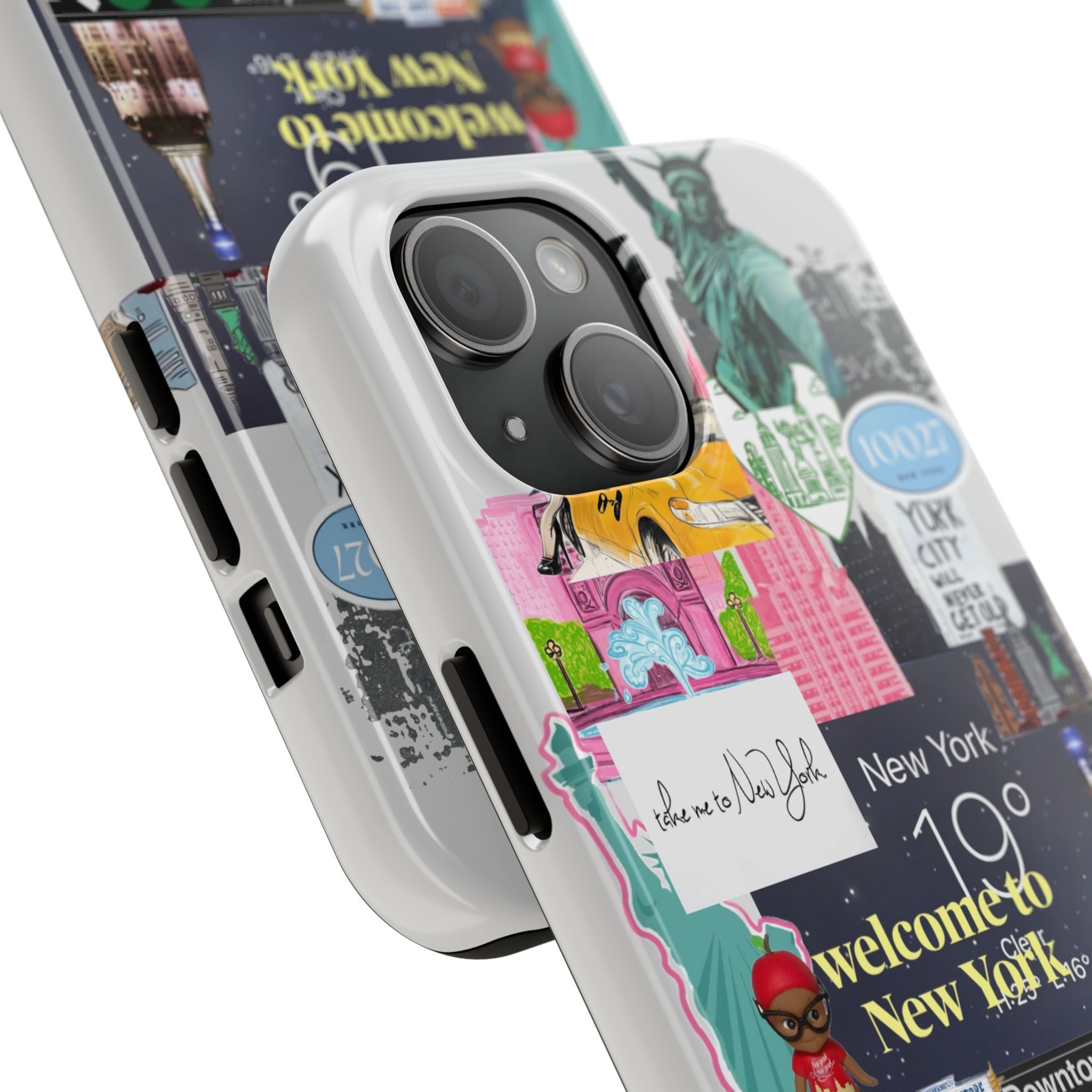 New York Collage Tough Phone Case — 'Welcome to New York' Cityscape Design