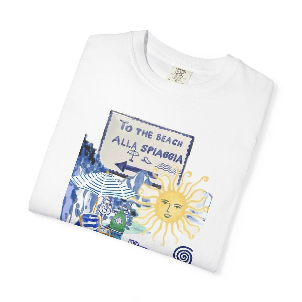 Sunshine Beach Collage T-Shirt — "To the Beaches" Graphic Tee