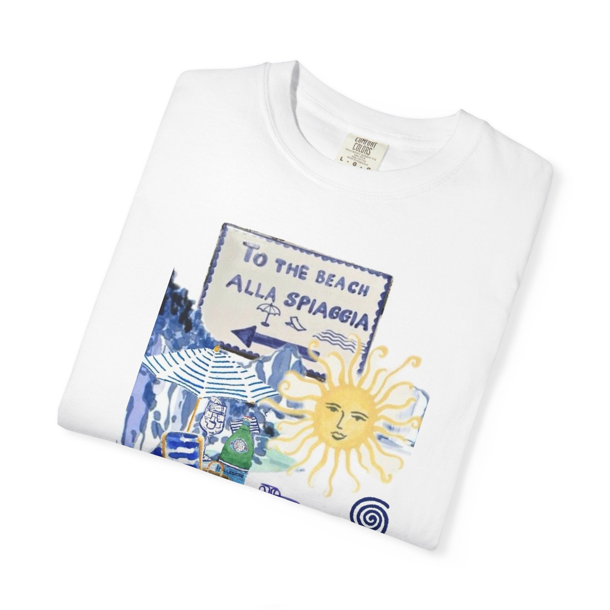 Sunshine Beach Collage T-Shirt — "To the Beaches" Graphic Tee
