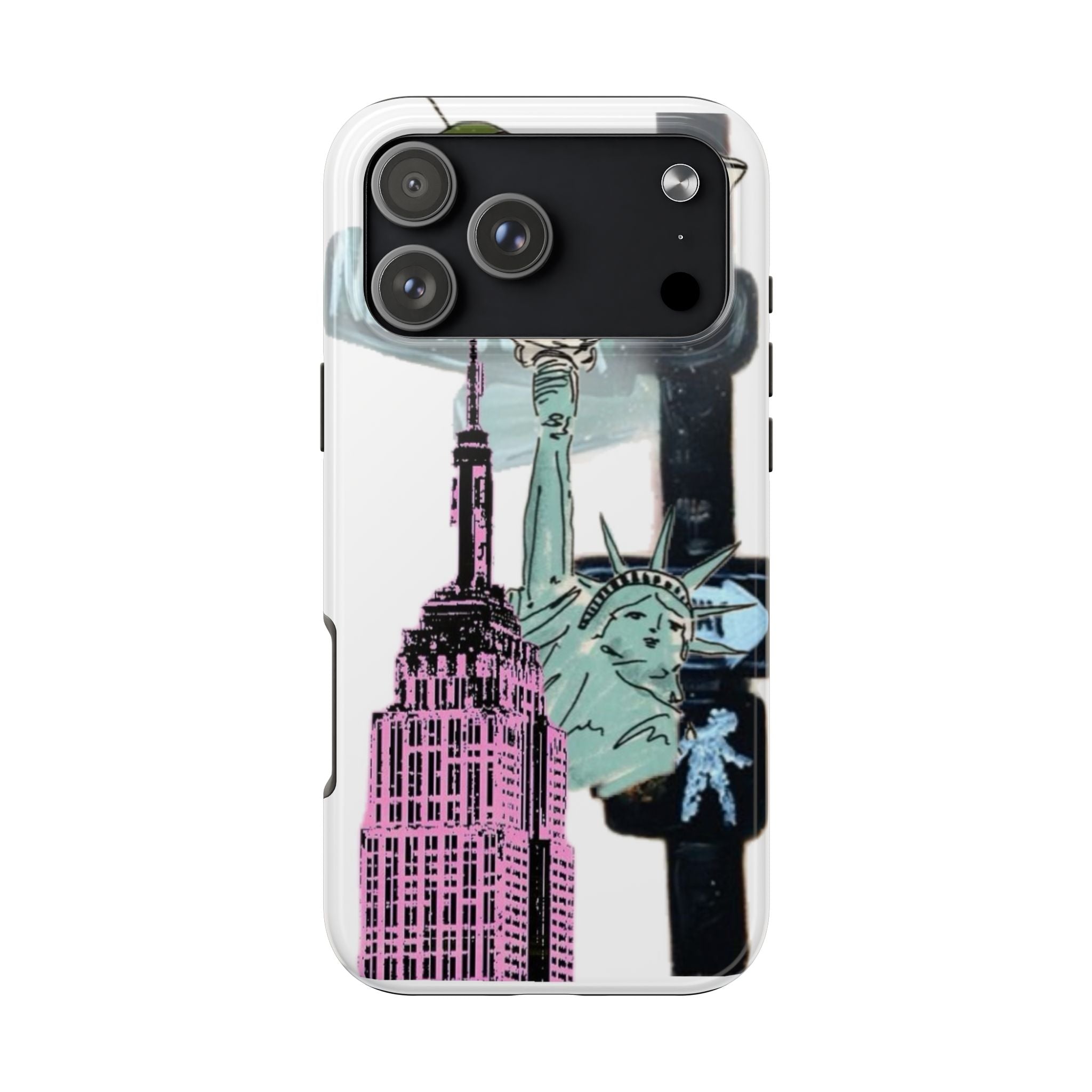 Tough Phone Case — Pop Art New York City Phone Cover (Statue of Liberty & Empire State)