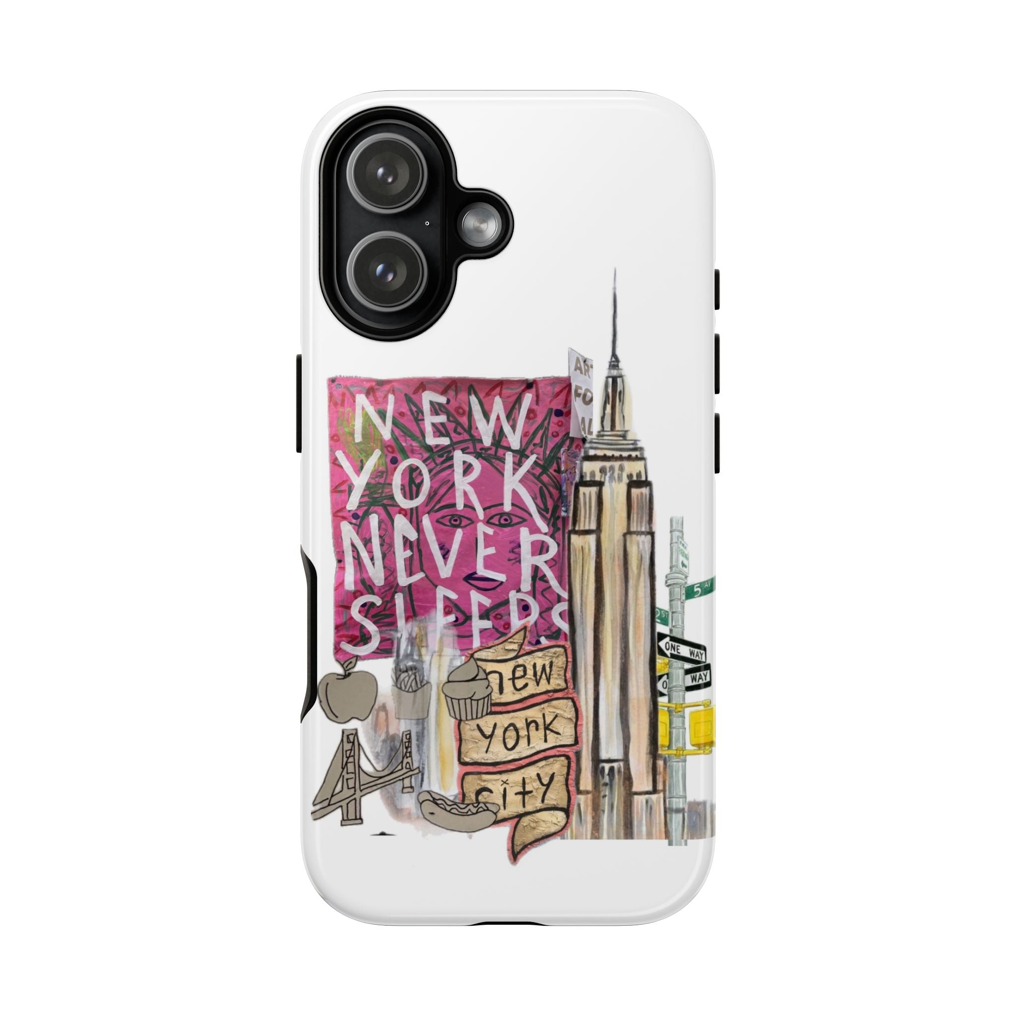 New York Never Sleeps Phone Case — NYC Skyline Protective Case