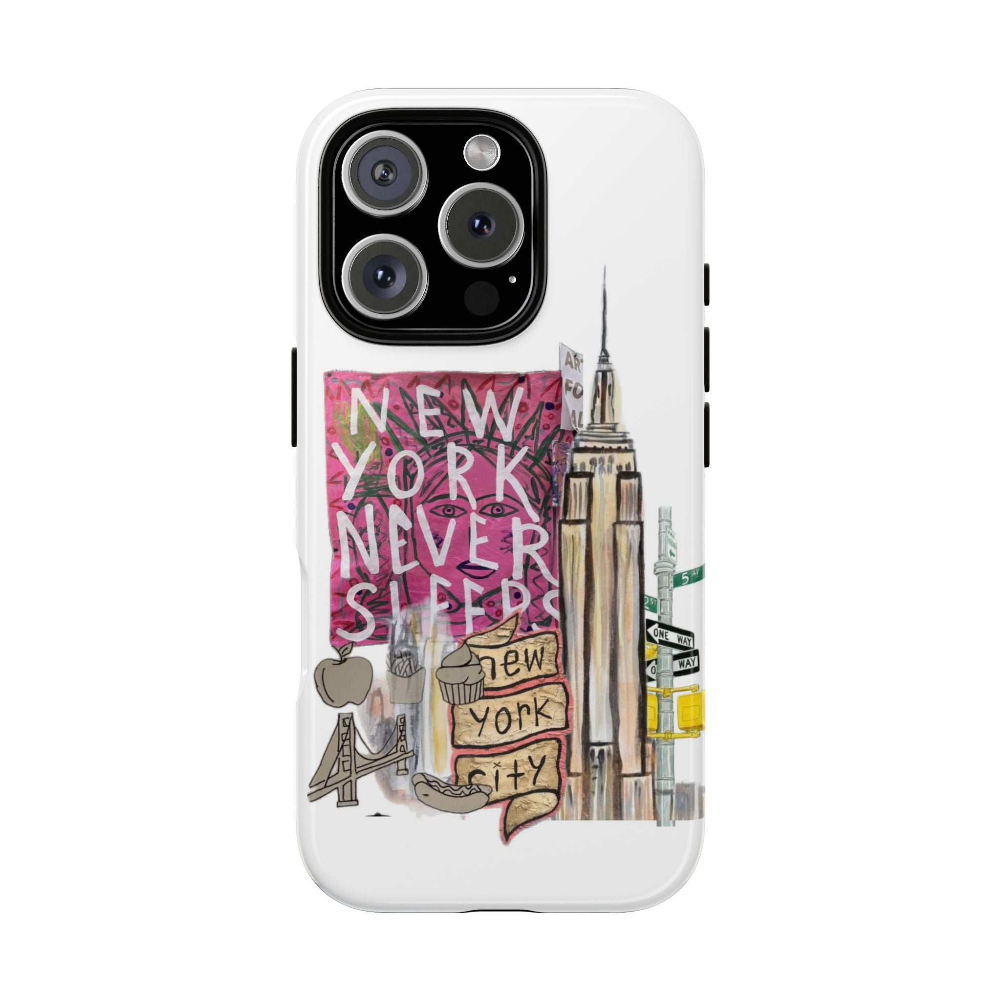 New York Never Sleeps Phone Case — NYC Skyline Protective Case