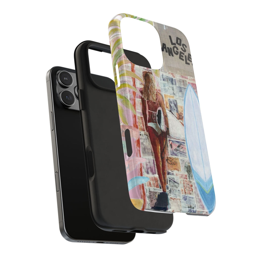 Los Angeles Surf Phone Case — Tough Protective iPhone Case with Beach Collage Design
