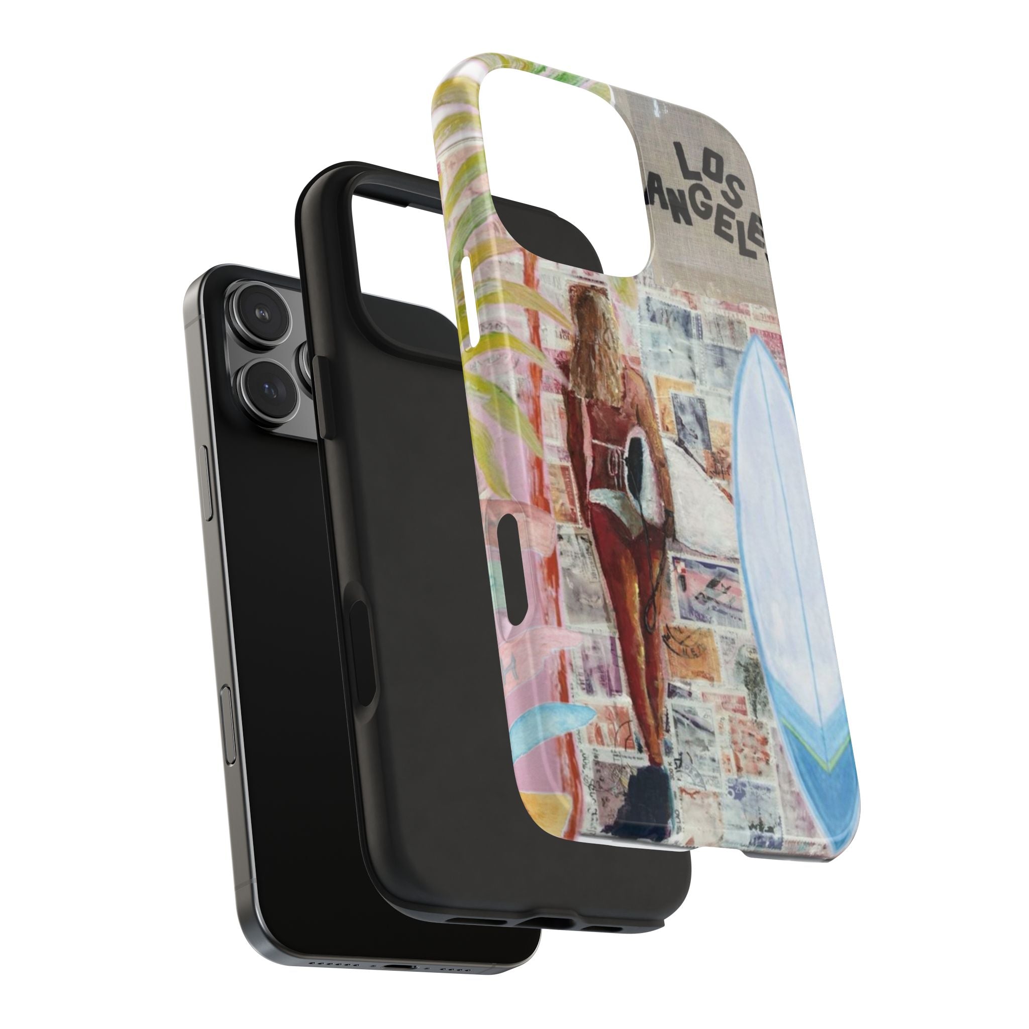 Los Angeles Surf Phone Case — Tough Protective iPhone Case with Beach Collage Design