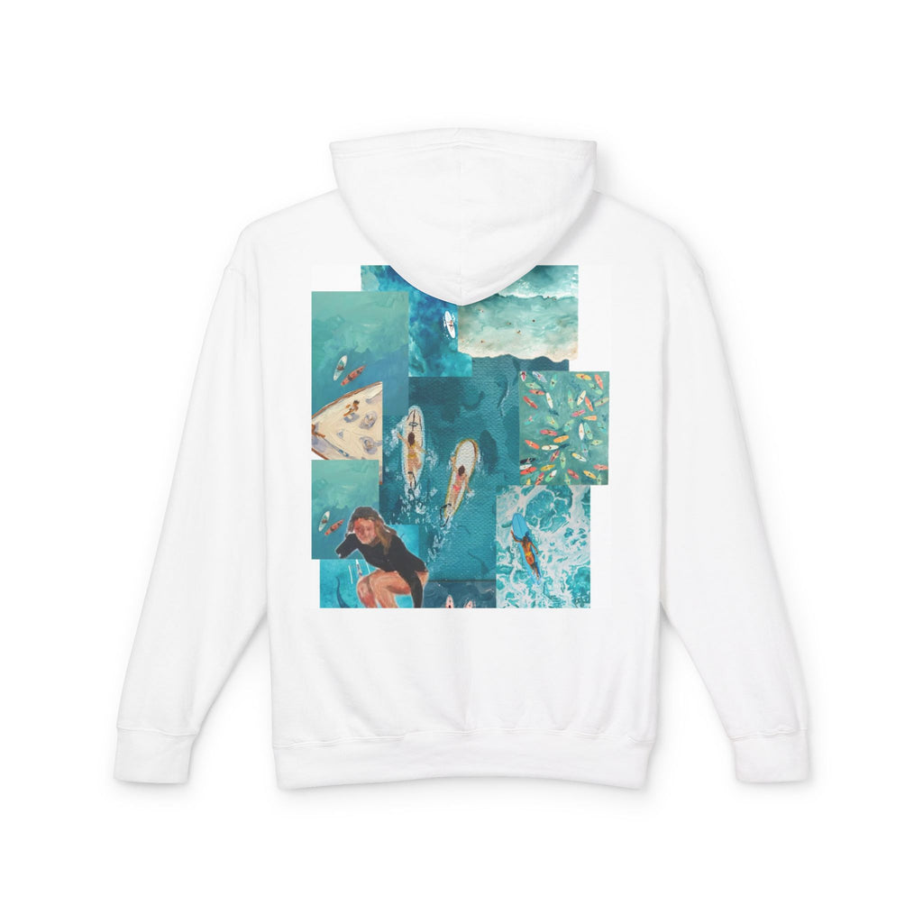 Ocean Collage Hoodie — Surf & Tropical Vacation Vibes
