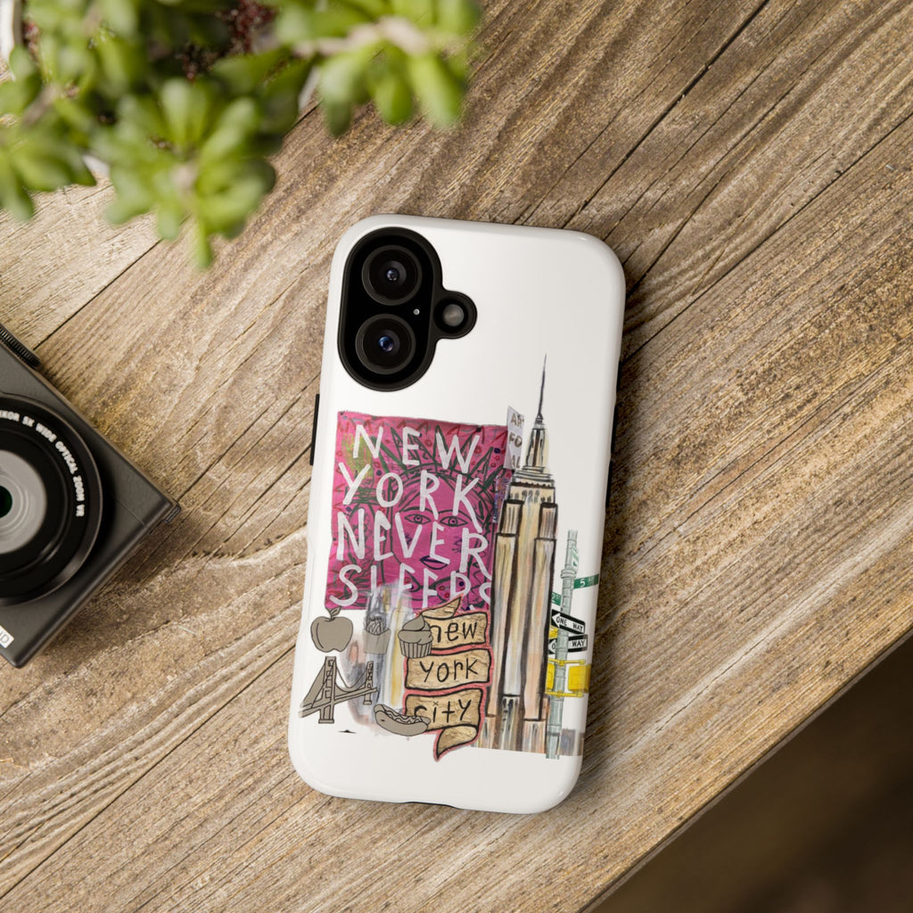 New York Never Sleeps Phone Case — NYC Skyline Protective Case