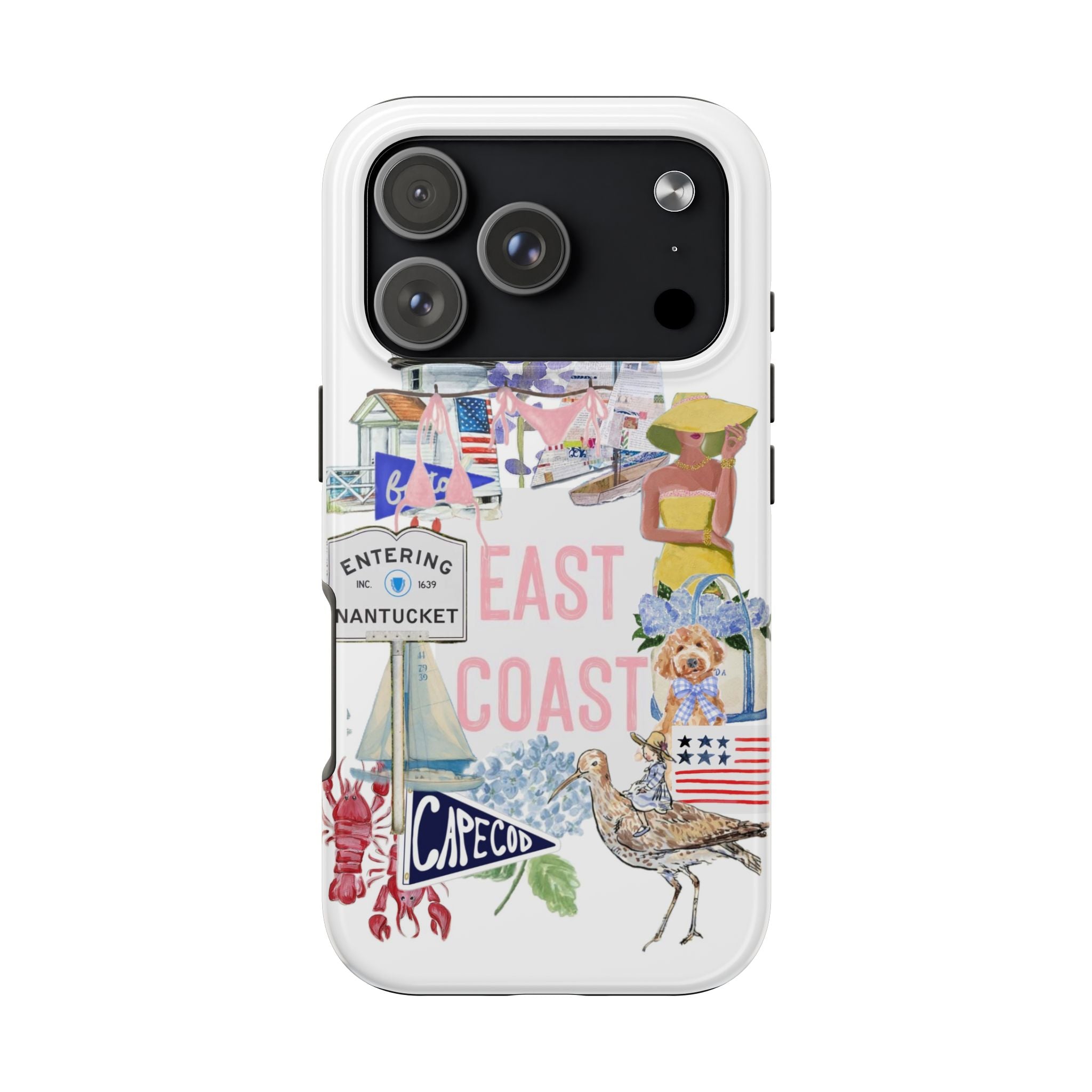 East Coast Collage Tough Phone Case — Cape Cod & Nantucket Beach Vibes