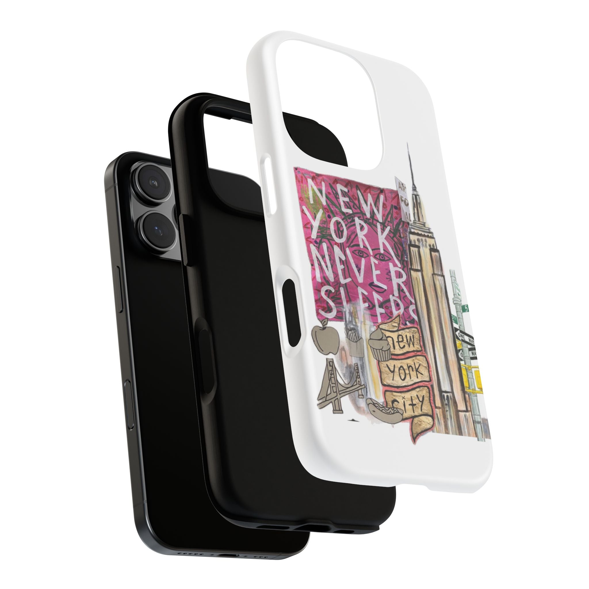 New York Never Sleeps Phone Case — NYC Skyline Protective Case