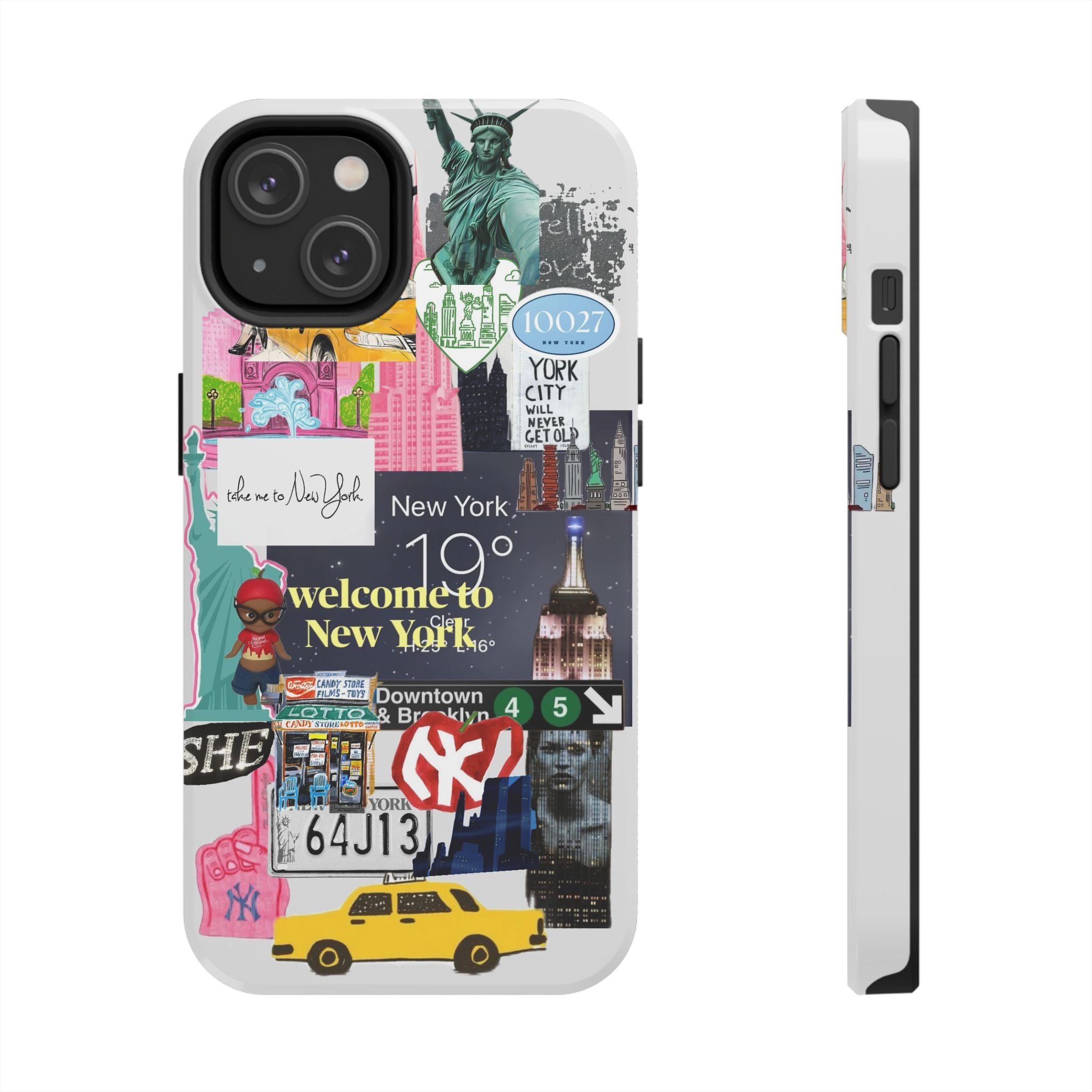 New York Collage Tough Phone Case — 'Welcome to New York' Cityscape Design