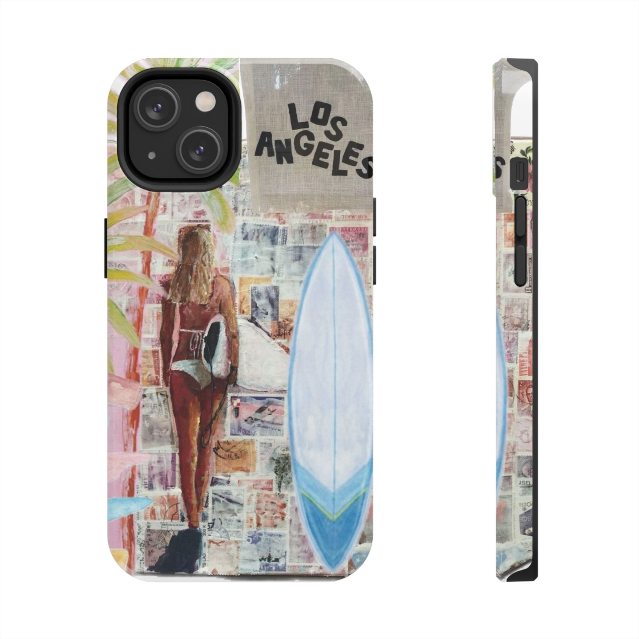 Los Angeles Surf Phone Case — Tough Protective iPhone Case with Beach Collage Design