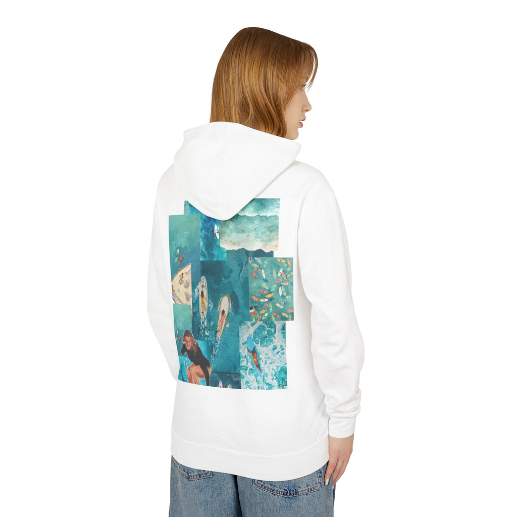 Ocean Collage Hoodie — Surf & Tropical Vacation Vibes
