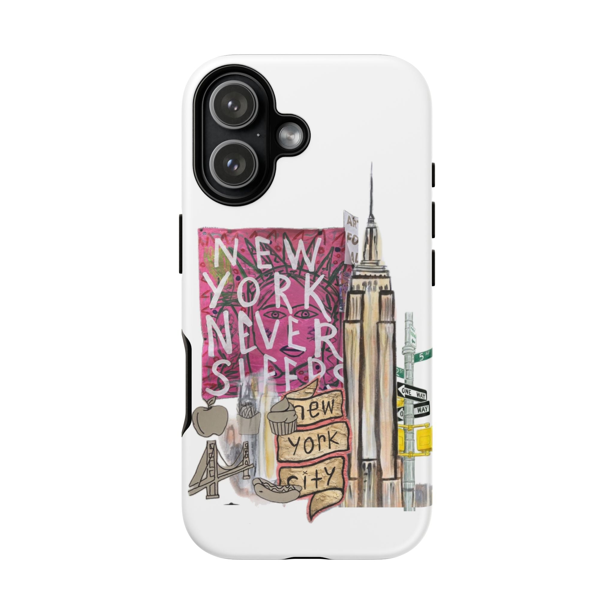 New York Never Sleeps Phone Case — NYC Skyline Protective Case