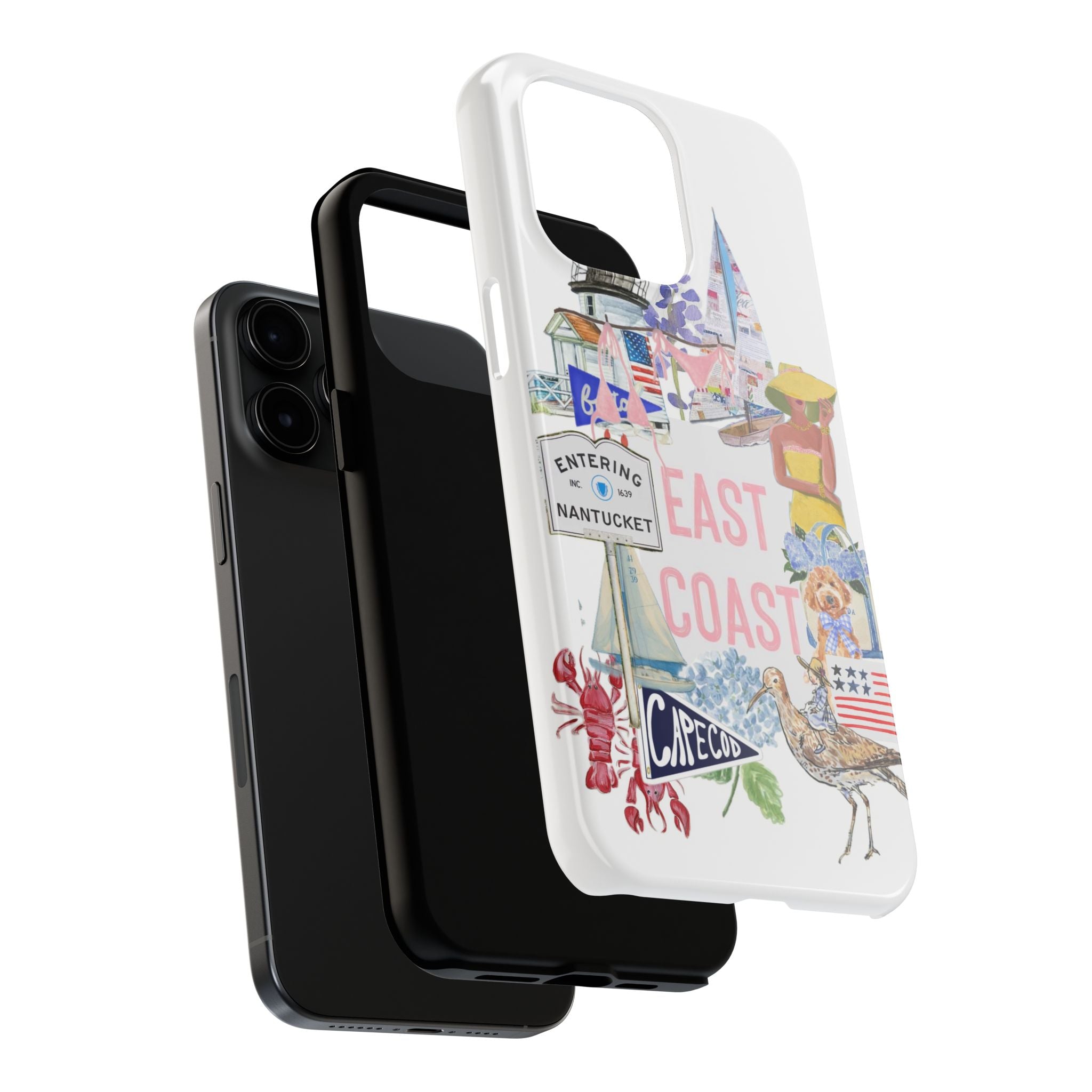 East Coast Collage Tough Phone Case — Cape Cod & Nantucket Beach Vibes