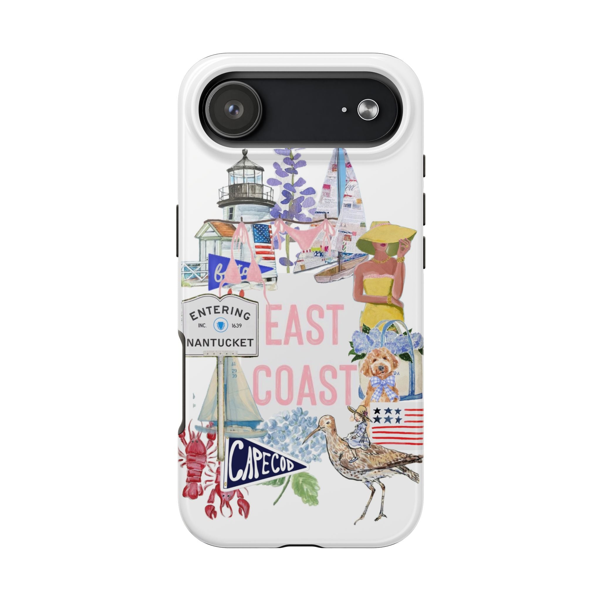 East Coast Collage Tough Phone Case — Cape Cod & Nantucket Beach Vibes