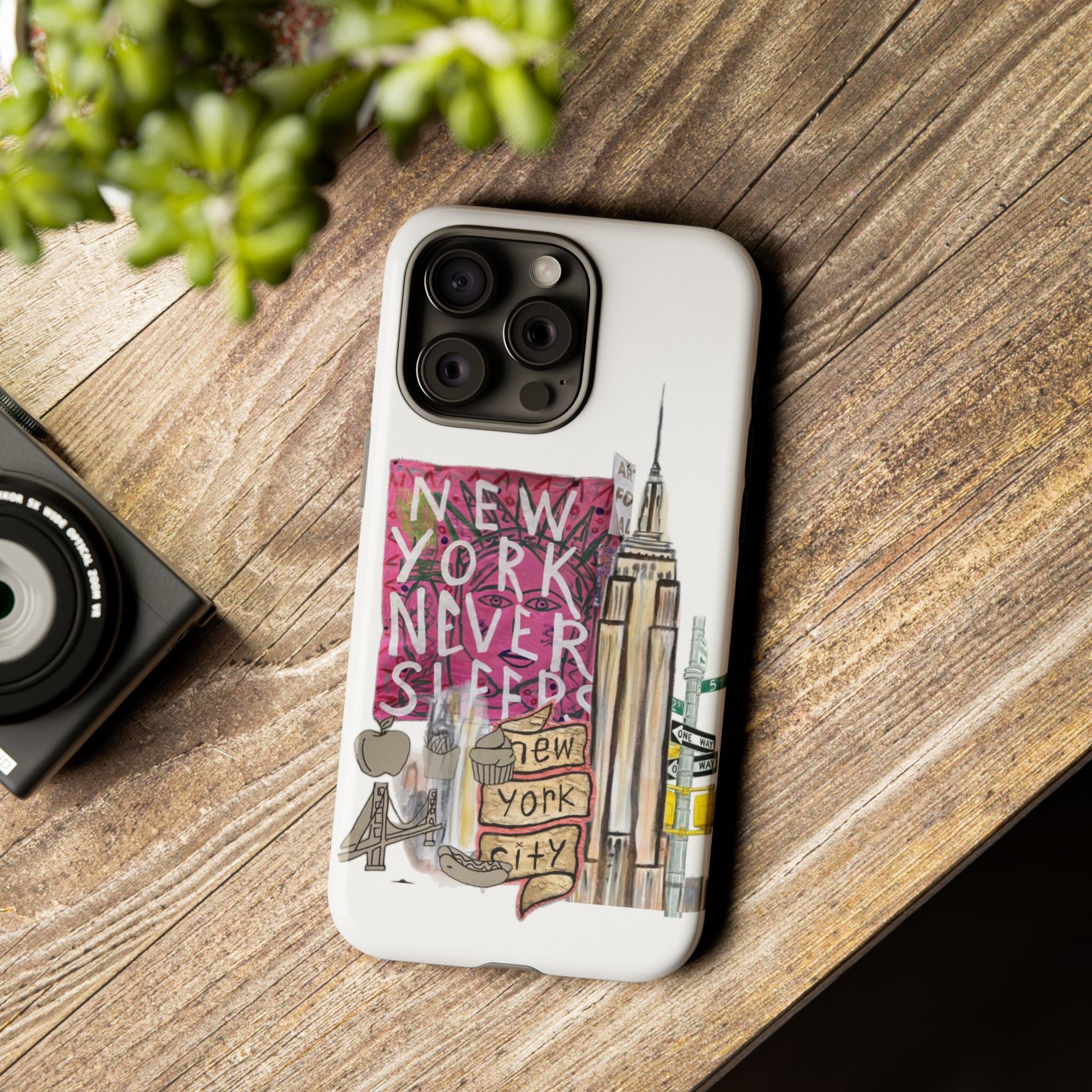 New York Never Sleeps Phone Case — NYC Skyline Protective Case