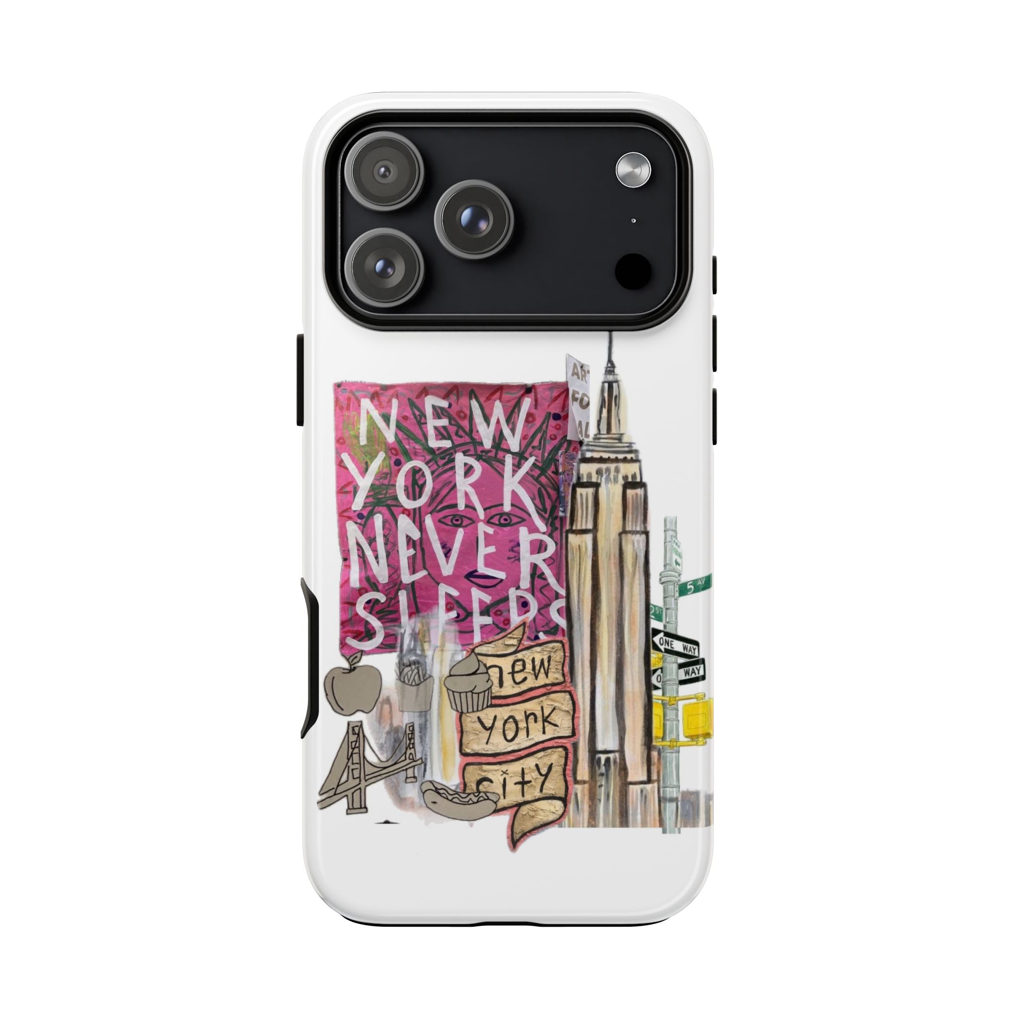 New York Never Sleeps Phone Case — NYC Skyline Protective Case