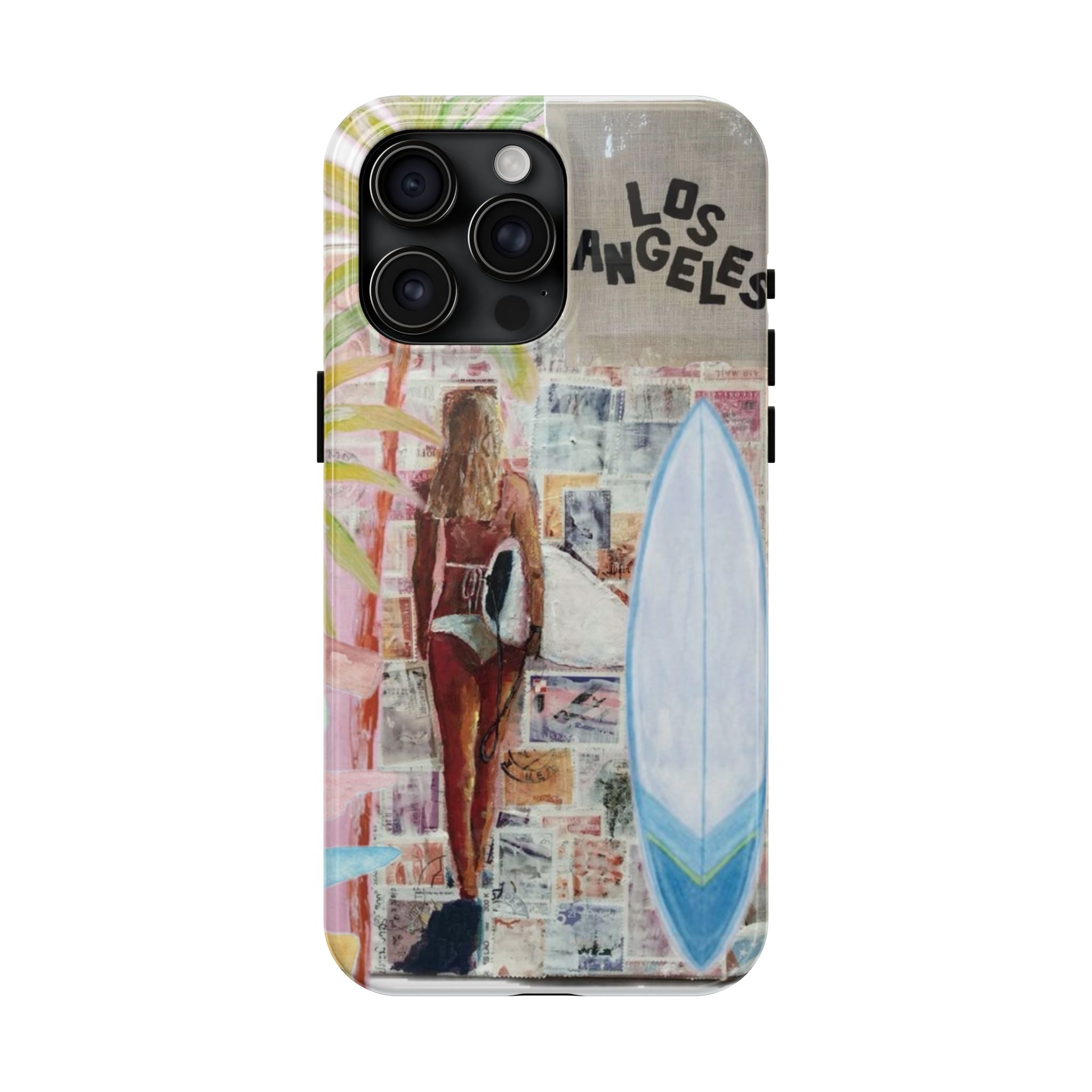 Los Angeles Surf Phone Case — Tough Protective iPhone Case with Beach Collage Design