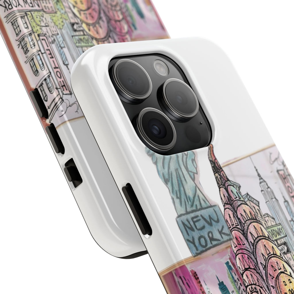 NYC Cityscape Tough Phone Case — Chic Urban Landmark Design