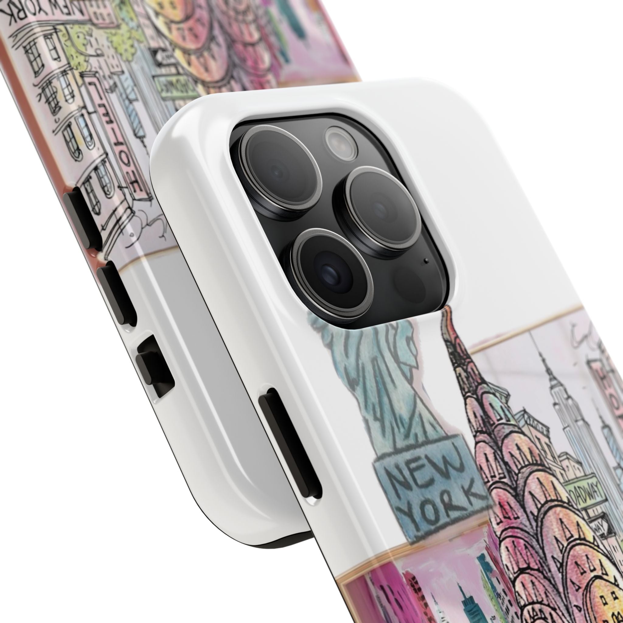 NYC Cityscape Tough Phone Case — Chic Urban Landmark Design