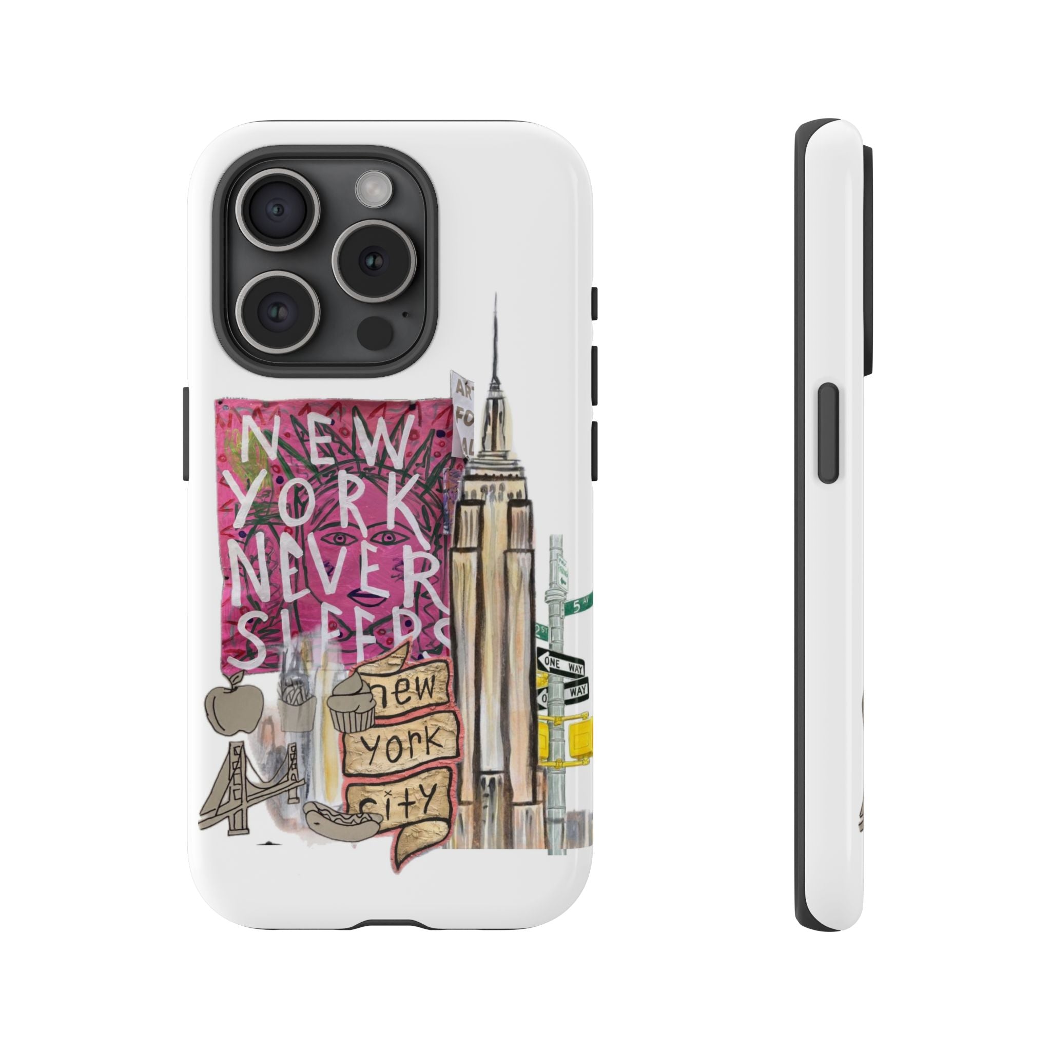 New York Never Sleeps Phone Case — NYC Skyline Protective Case