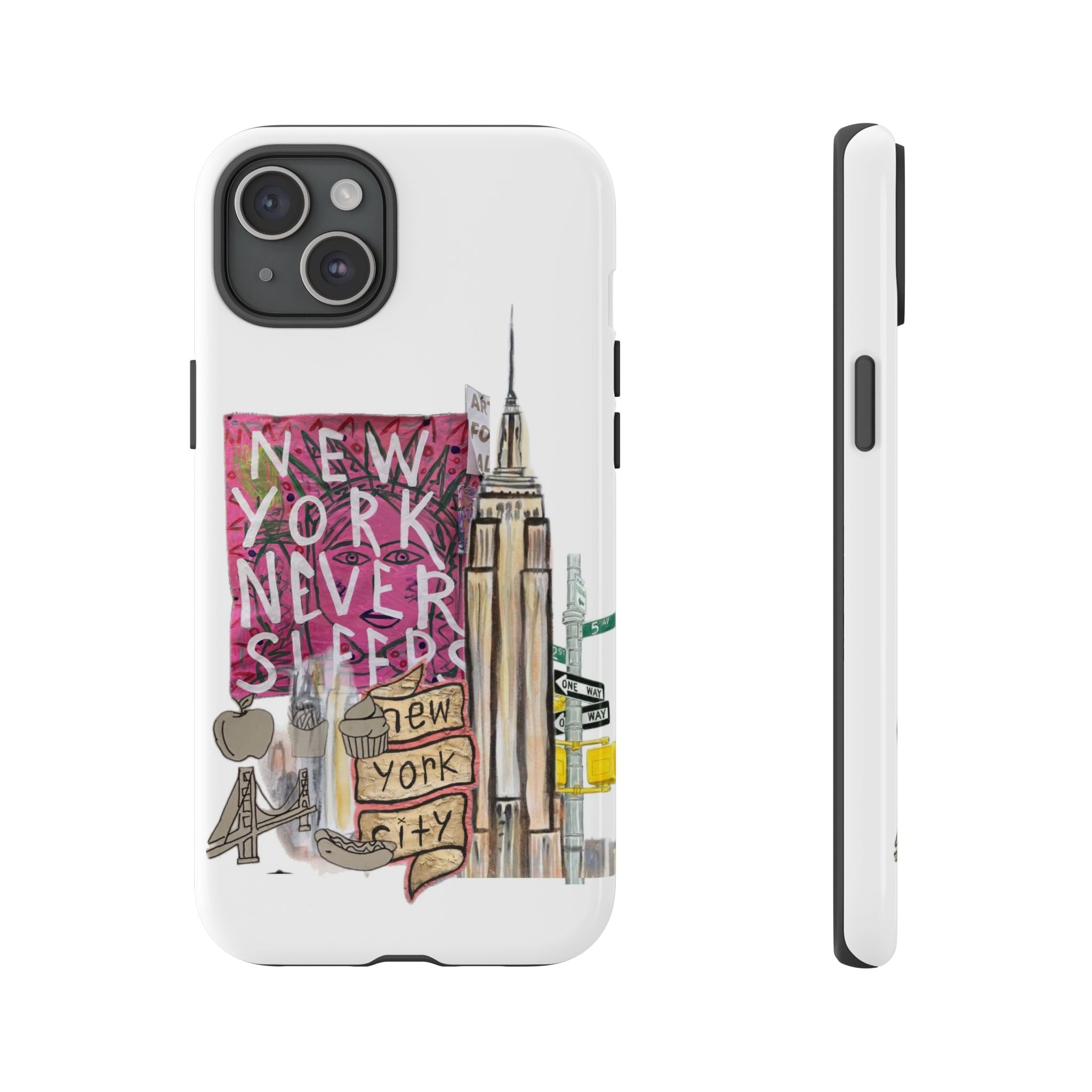 New York Never Sleeps Phone Case — NYC Skyline Protective Case