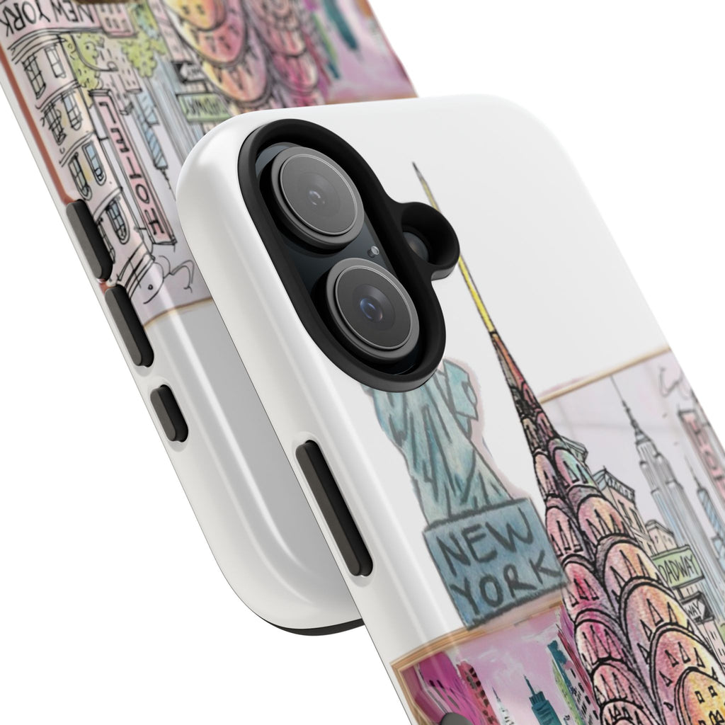 NYC Cityscape Tough Phone Case — Chic Urban Landmark Design