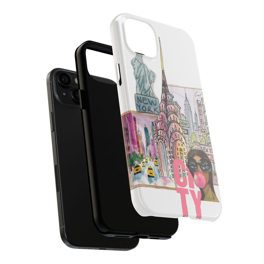 NYC Cityscape Tough Phone Case — Chic Urban Landmark Design