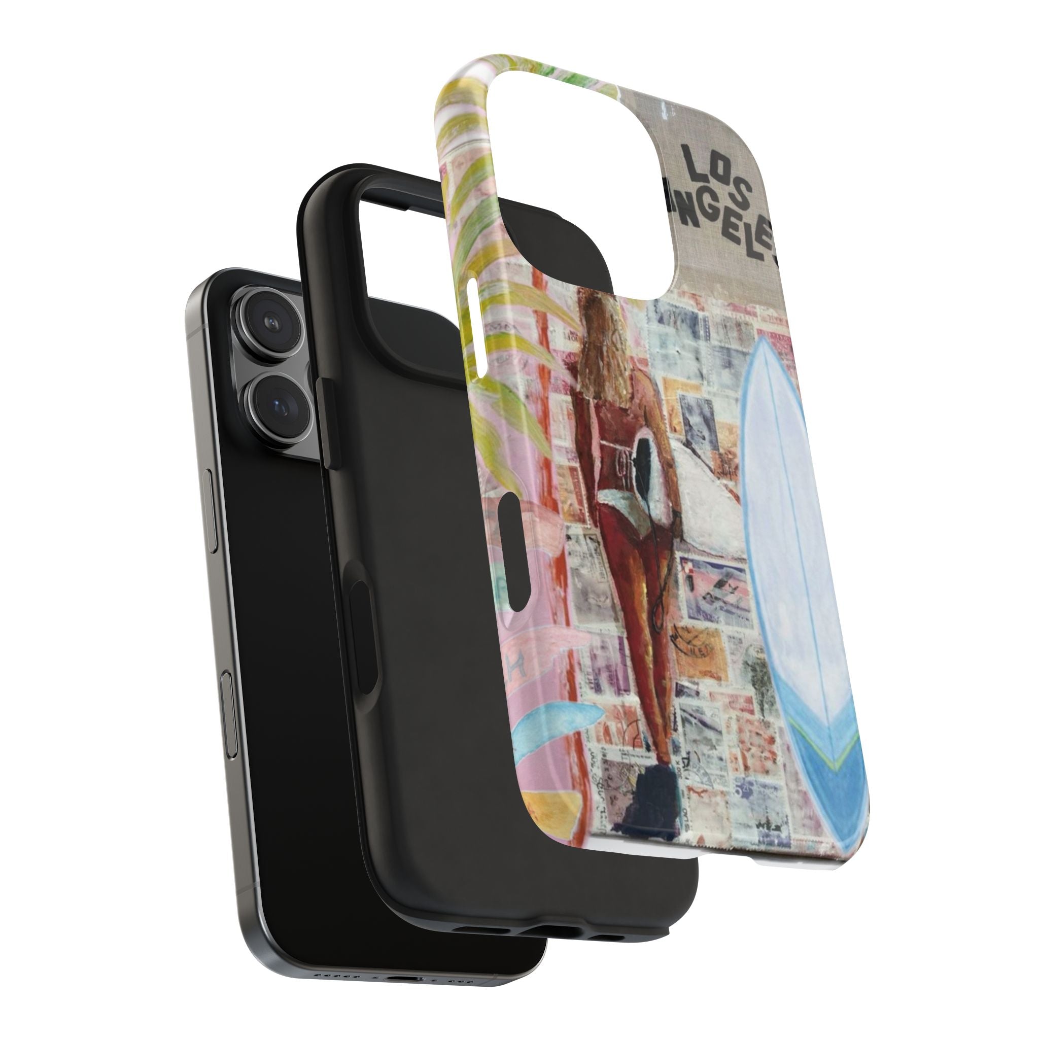 Los Angeles Surf Phone Case — Tough Protective iPhone Case with Beach Collage Design