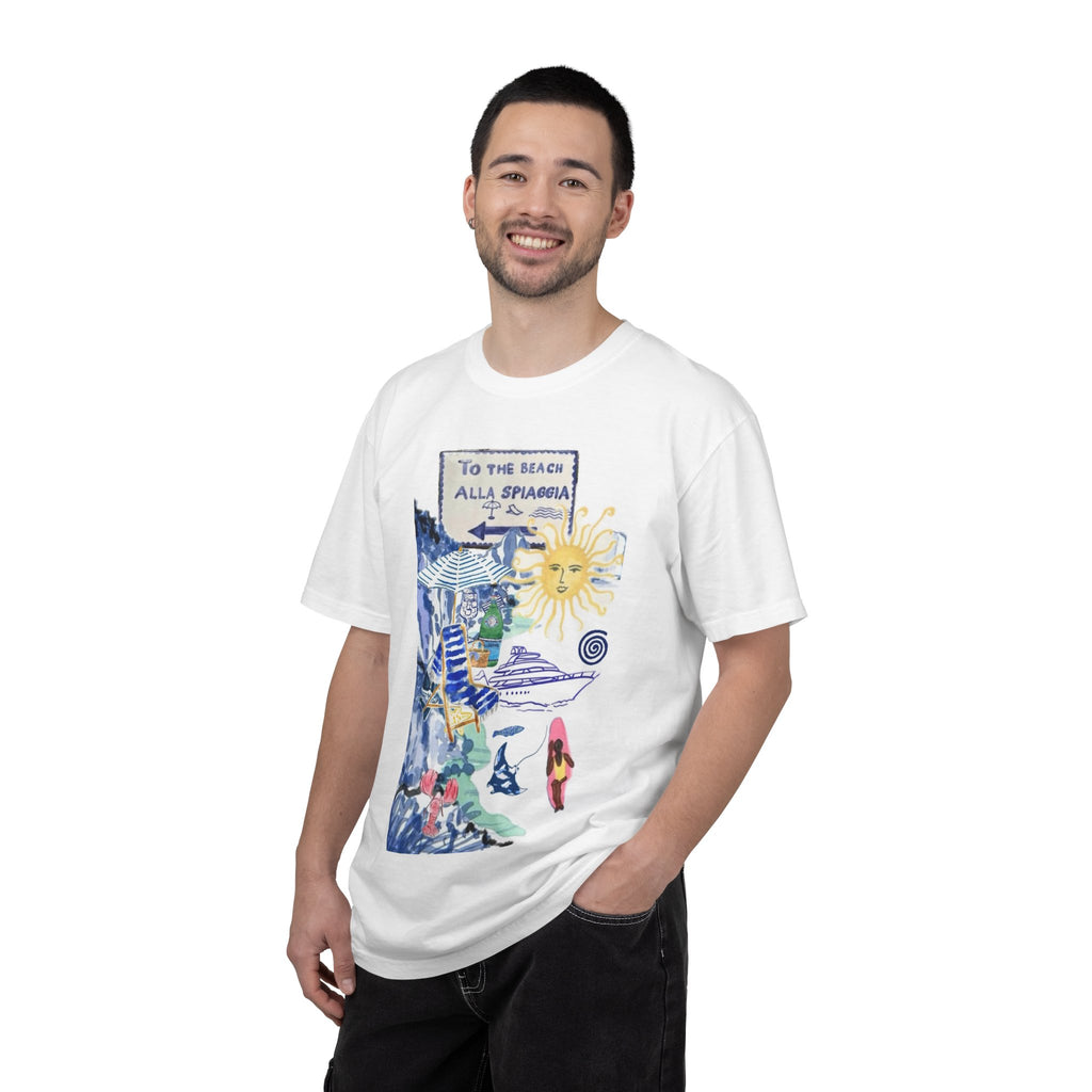 Sunshine Beach Collage T-Shirt — "To the Beaches" Graphic Tee