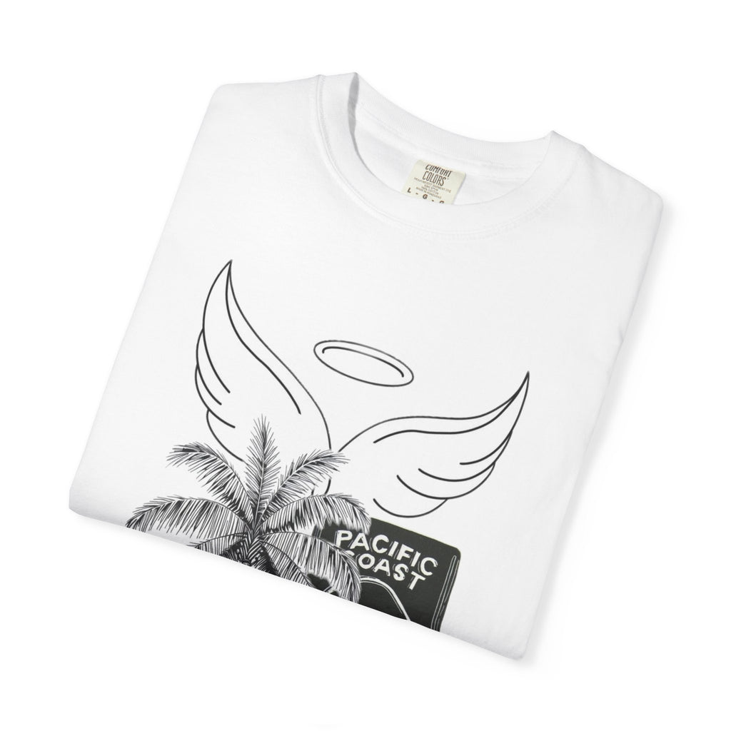 California Palm Beach T-Shirt — DA Highway Vintage Angel Wings Design