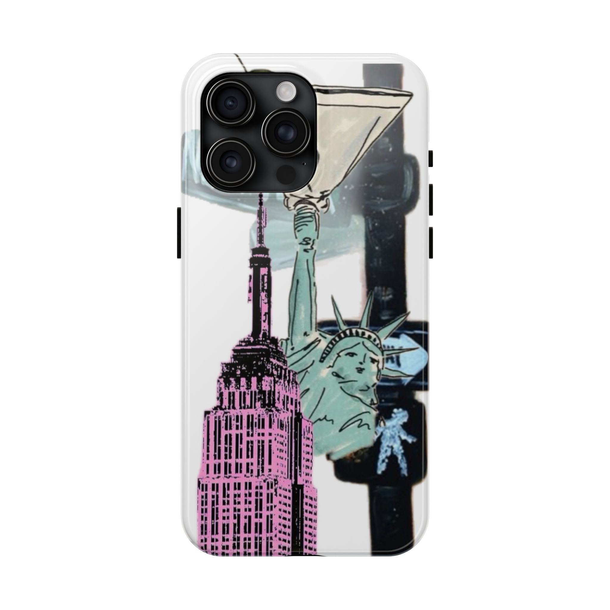 Tough Phone Case — Pop Art New York City Phone Cover (Statue of Liberty & Empire State)