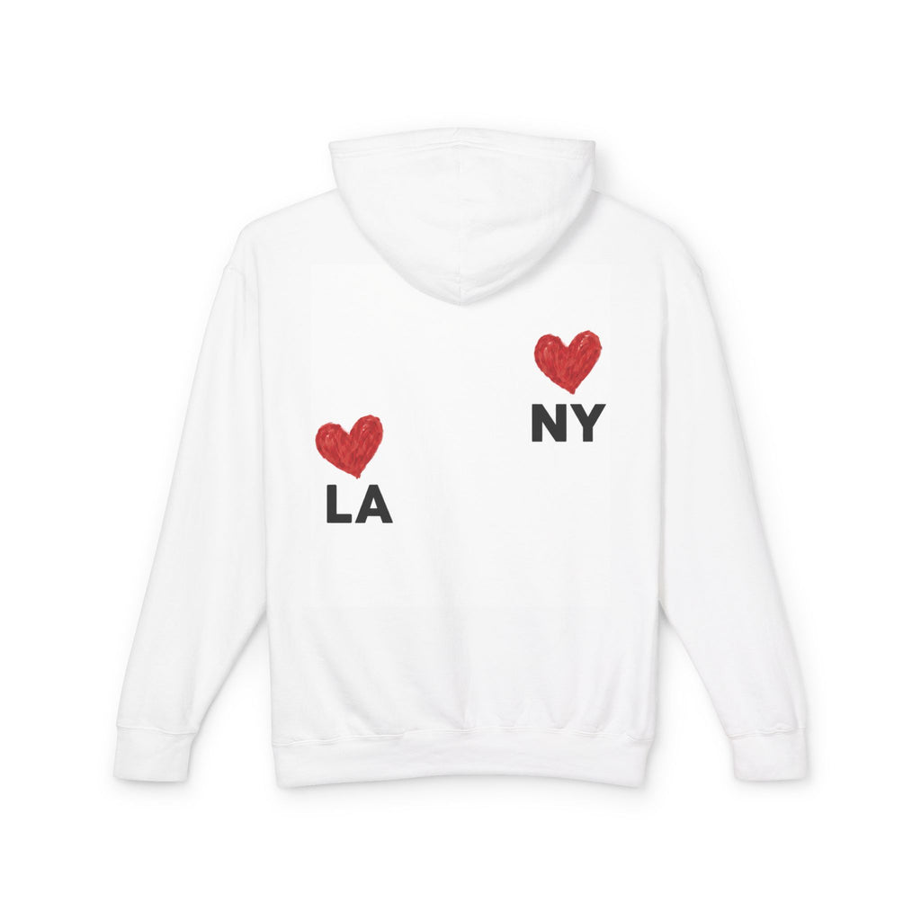 LA  NY Hoodie — Heart City Graphic Lightweight Hooded Sweatshirt