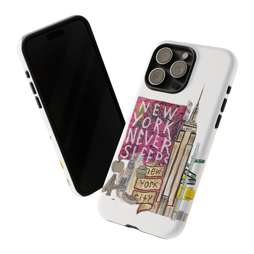 New York Never Sleeps Phone Case — NYC Skyline Protective Case