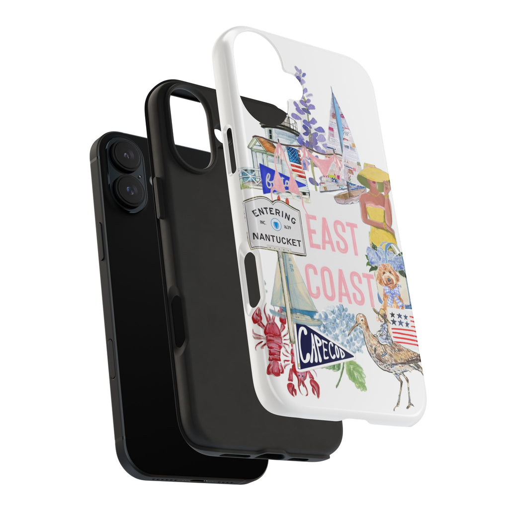East Coast Collage Tough Phone Case — Cape Cod & Nantucket Beach Vibes
