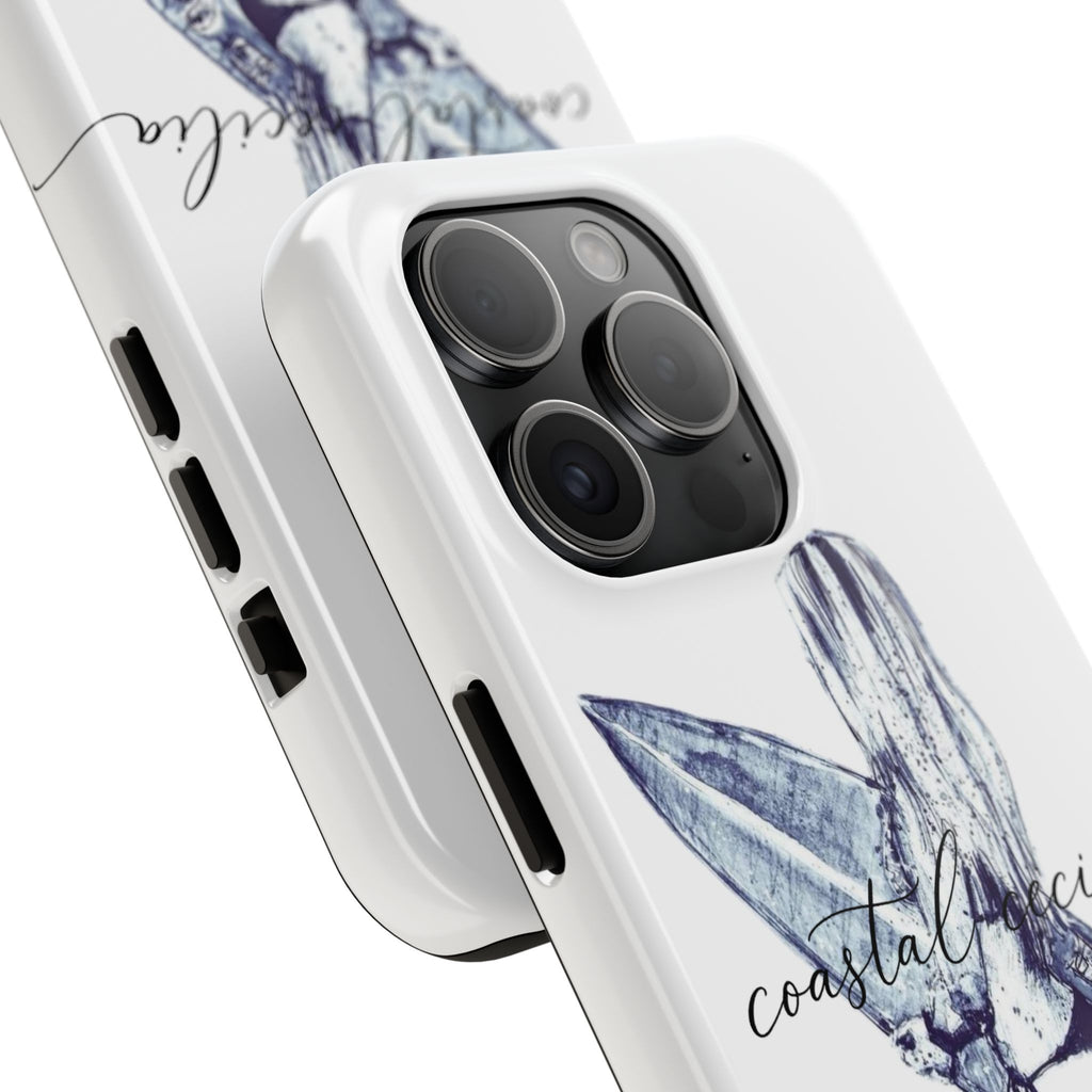 Coastal Cecilia Surf Girl Tough Phone Cases